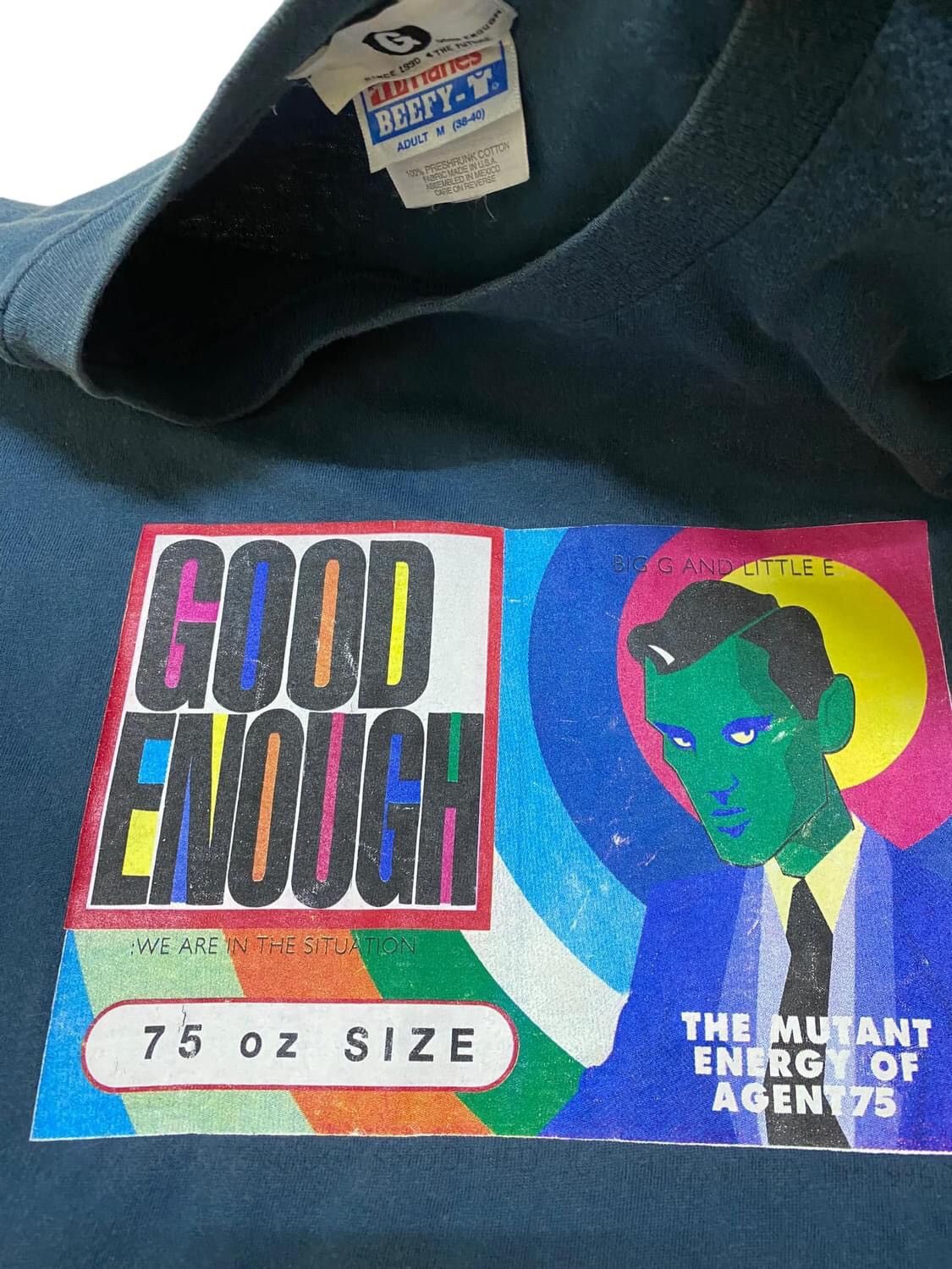 Good Enough × Hiroshi Fujiwara RARE OG Vintage 90 Good Enough Print Tee Size US M / EU 48-50 / 2 - 3 Thumbnail