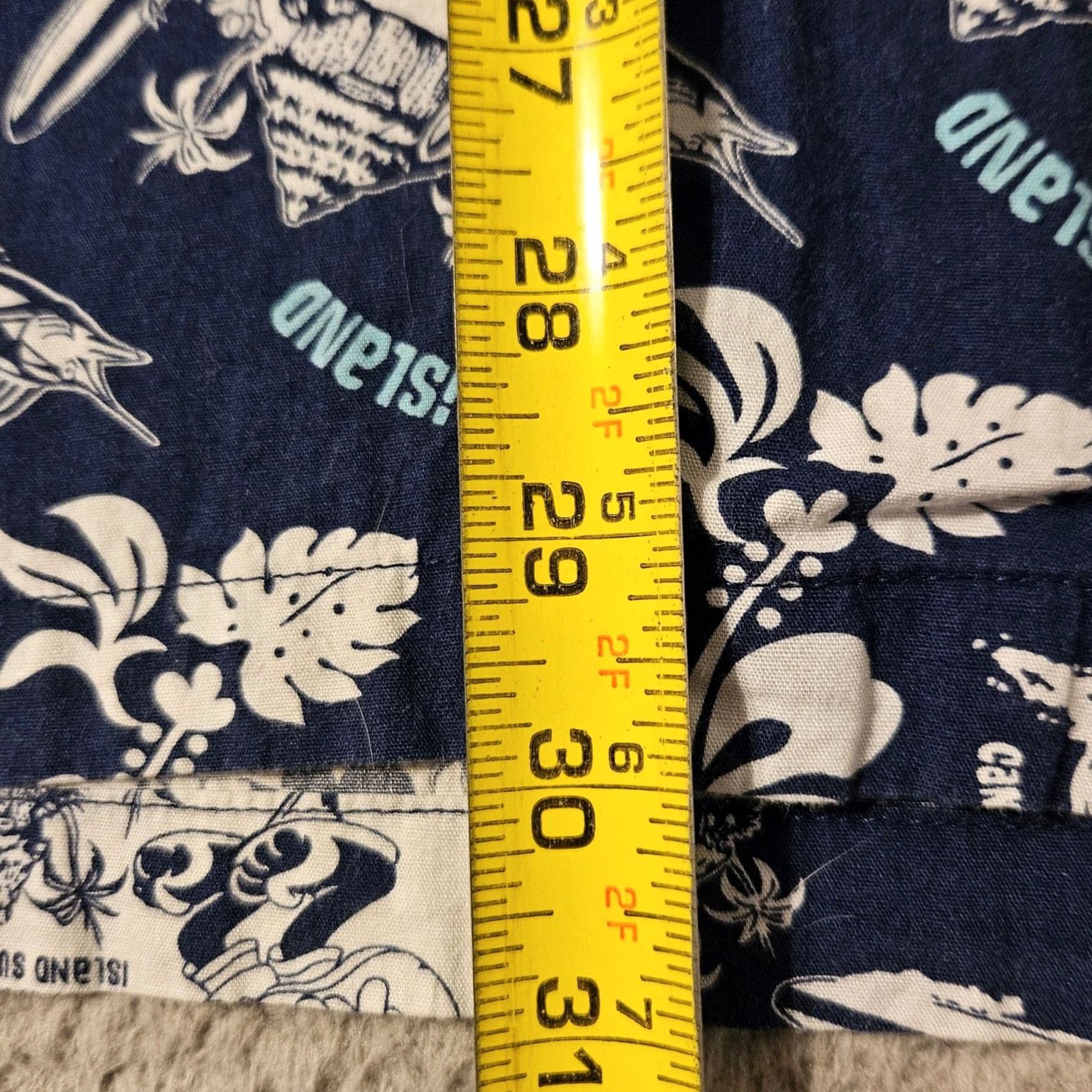 Disney Walt Disney World Trader Mick's Surf Gear Hawaiian Island Shirt Mens XL Blue Plaid Short Sleeve Size US XL / EU 56 / 4 - 5 Thumbnail