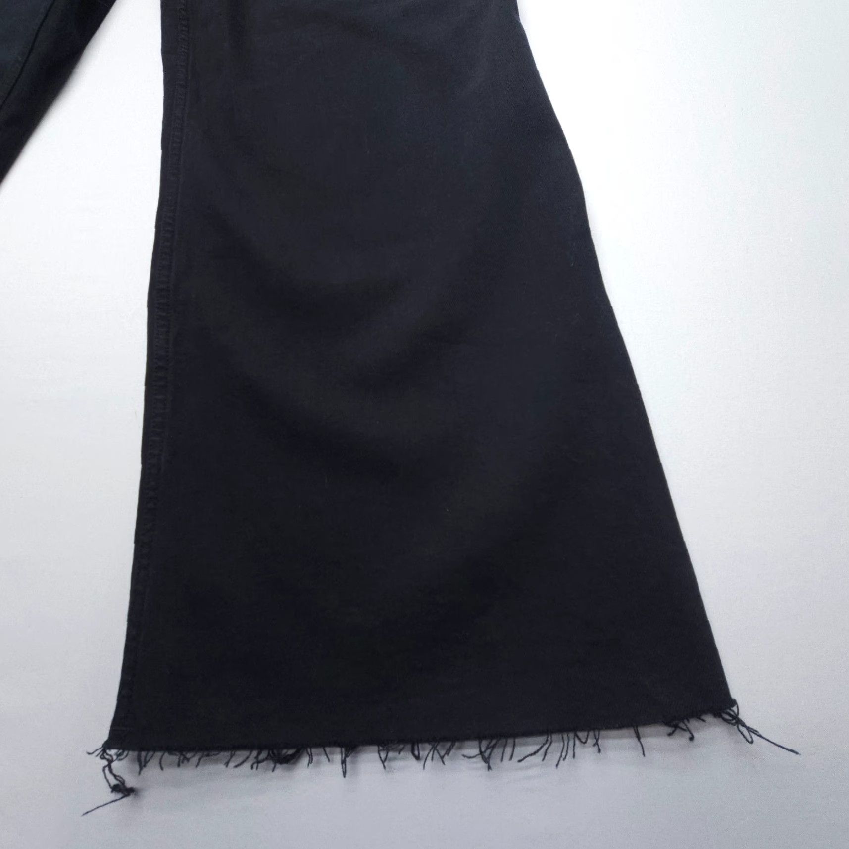 Zara Zara Black High Rise Wide Leg Jeans Size 10 29" Inseam Boho Bohemian 5-Pocket Regular Denim Cotton Nights? Size 32" / US 10 / IT 46 - 3 Thumbnail