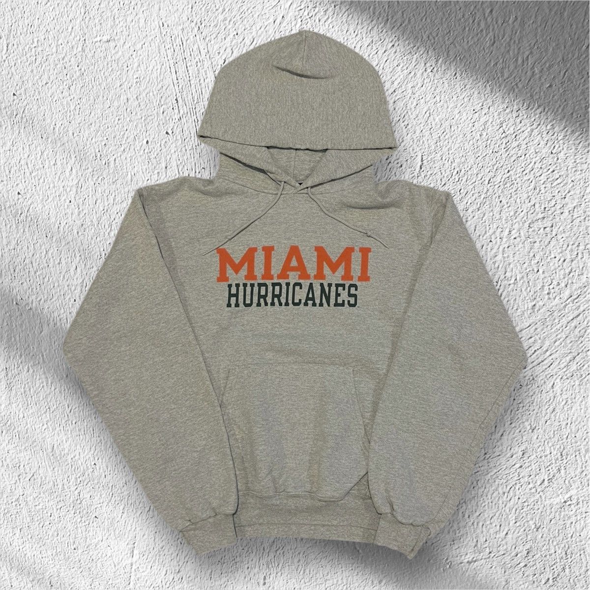Champion Vintage Miami Hurricanes Gray Champion Hoodie – Size Small Size US S / EU 44-46 / 1 - 1 Thumbnail