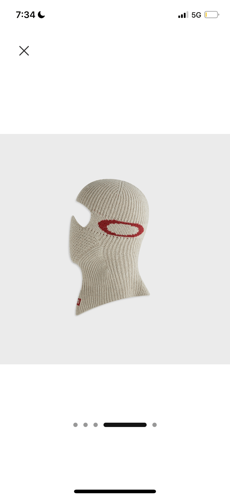 Kith Kith for Oakley Pro ZW Knit Balaclava -Sandrift Size ONE SIZE - 10 Thumbnail