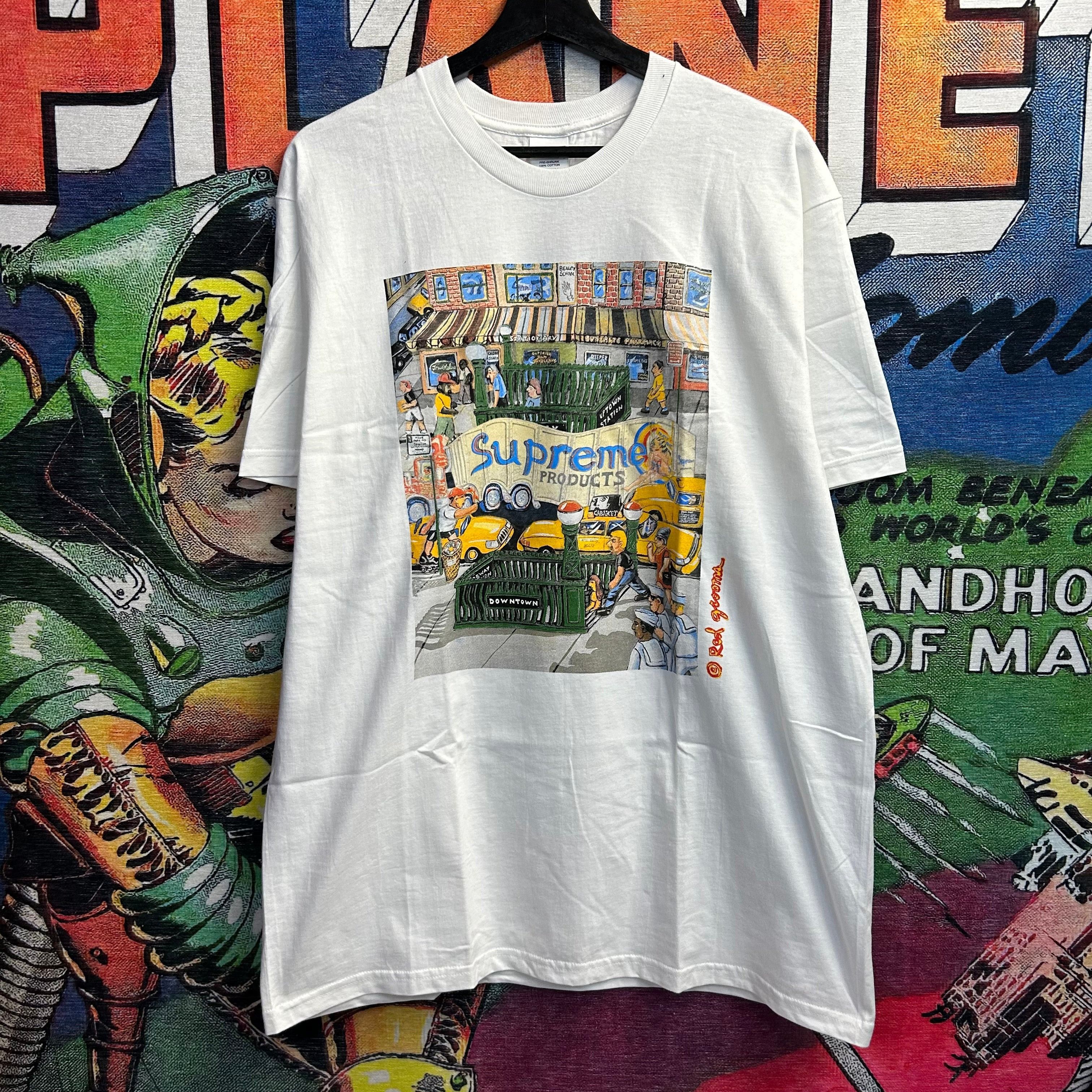 image of Brand New Supreme Manhattan Ss22 Tee Size Large in White, Men's