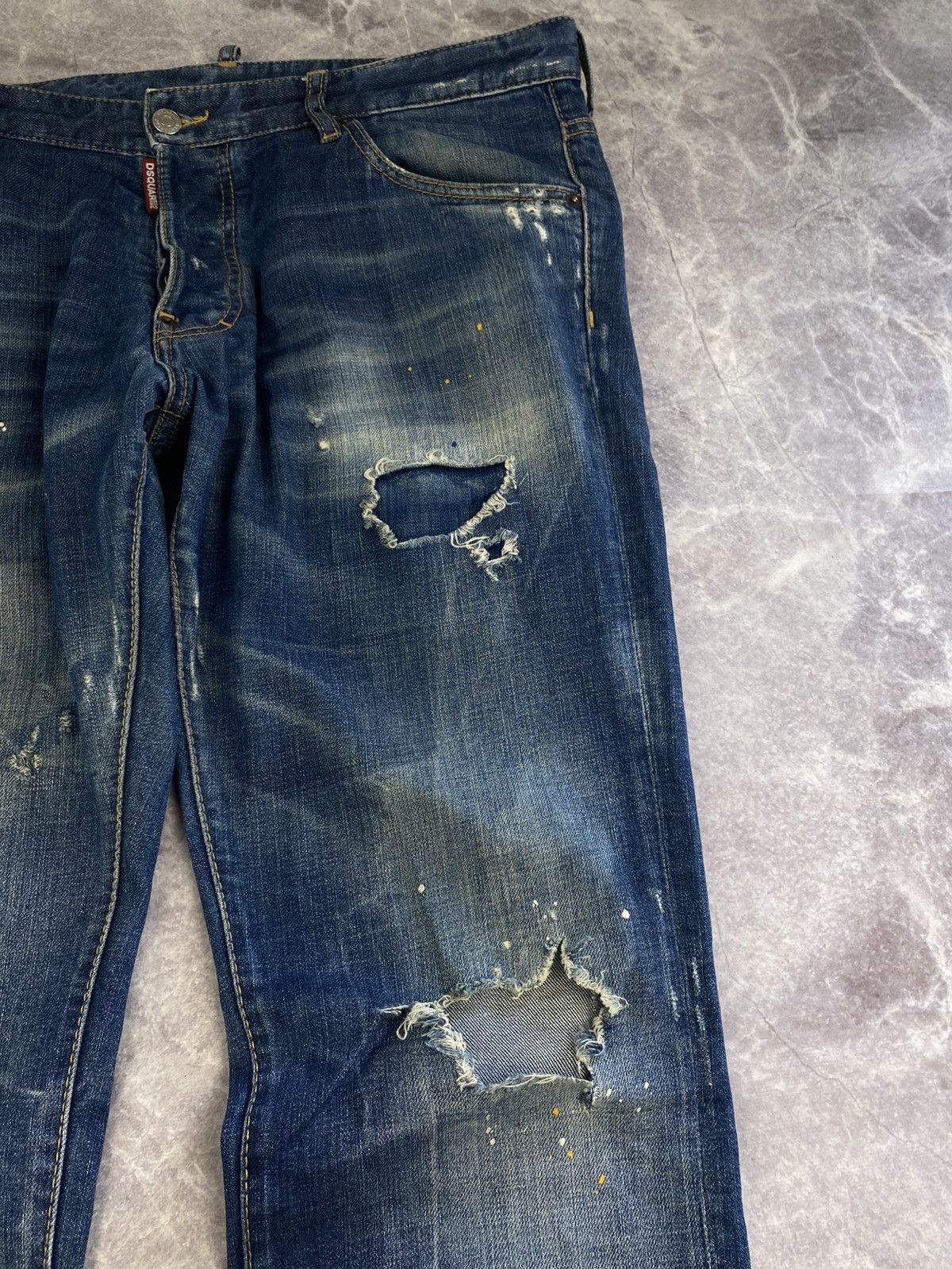 Dsquared2 Dsquared2 Distressed Painted Cool Guy Jeans Size: 52 Size US 36 / EU 52 - 3 Thumbnail