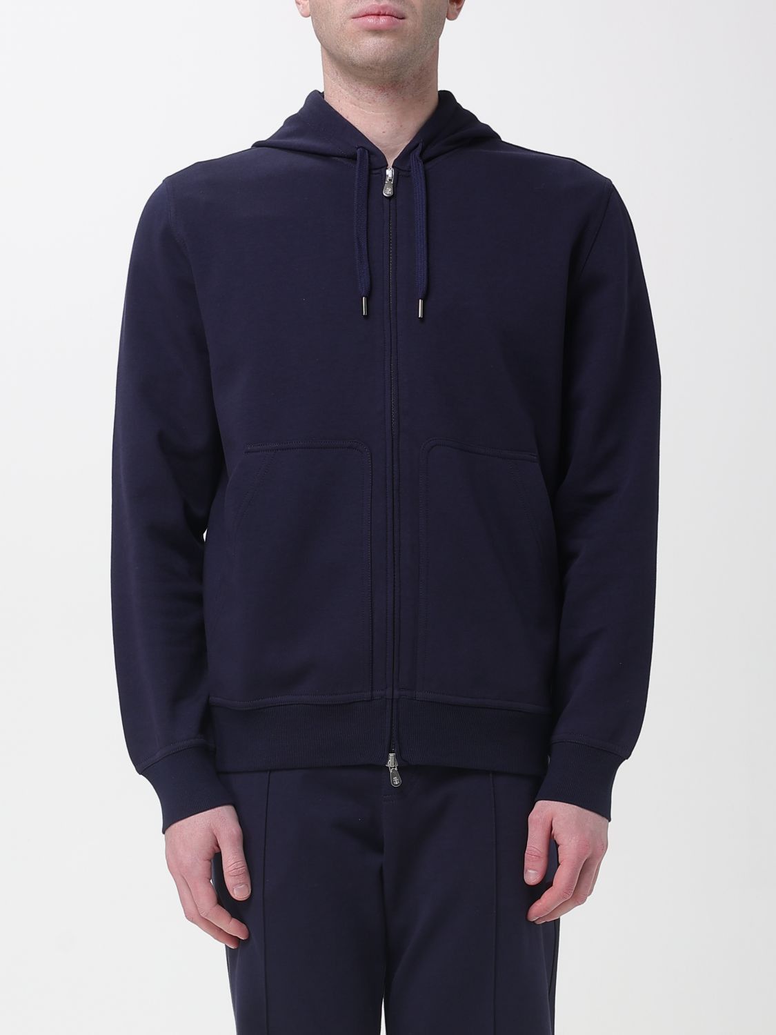 Brunello Cucinelli Brunello Cucinelli Sweatshirt Men Blue Size US L / EU 52-54 / 3 - 1 Thumbnail