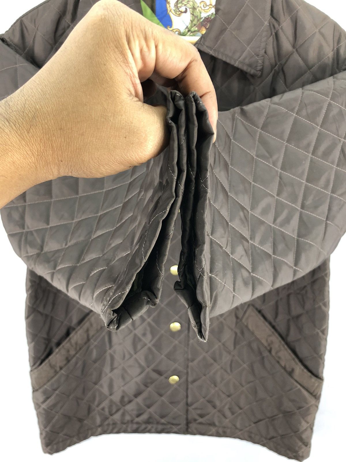 Salvatore Ferragamo Salvatore Ferragamo Quilted Jacket Golden Button Size US M / EU 48-50 / 2 - 4 Thumbnail