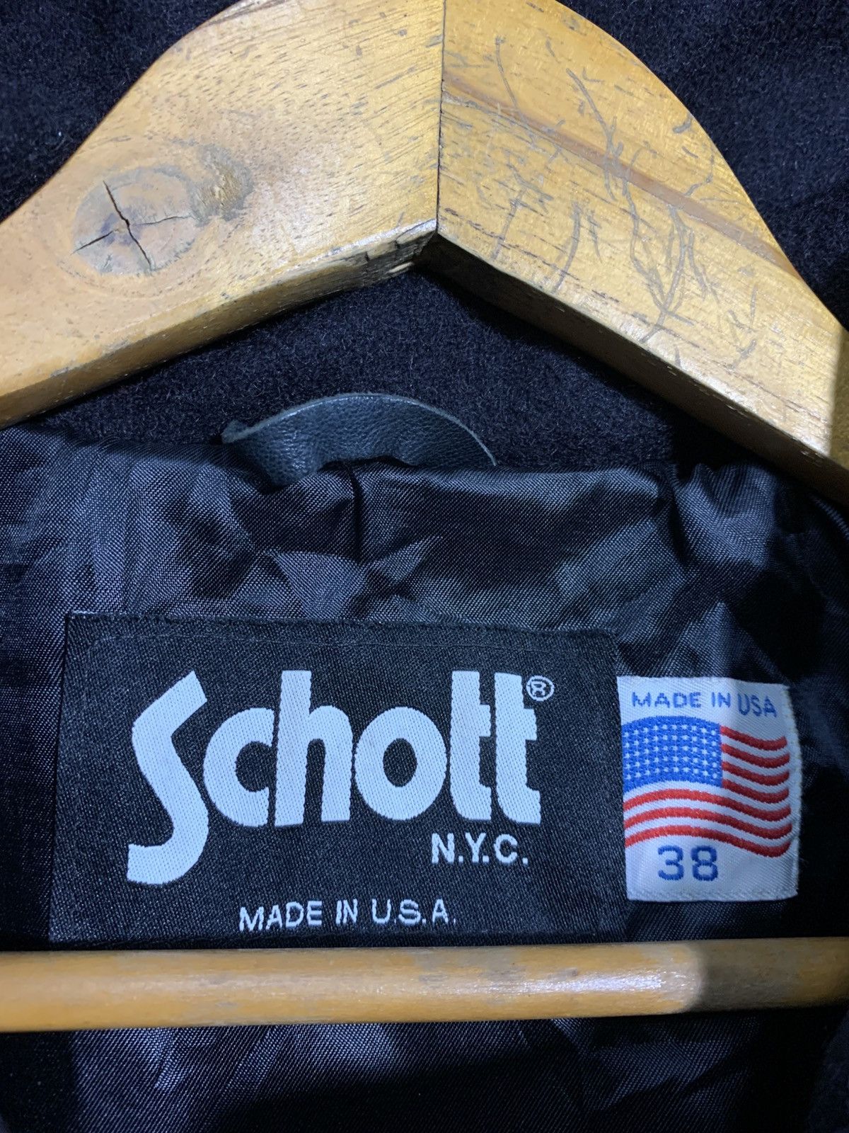 Schott 🔥SCHOTT NYC WOOL DUFFLE COATS JACKET Size US M / EU 48-50 / 2 - 8 Thumbnail