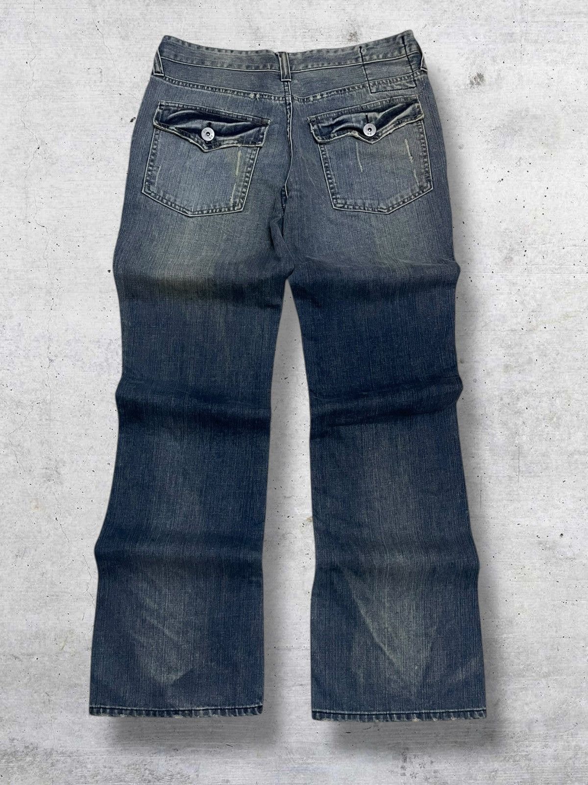 Hysteric Glamour RUSH HOUR 90S JAPAN DESIGNER DISTRESSED FLARED ICONIC DENIM Size US 32 / EU 48 - 10 Thumbnail