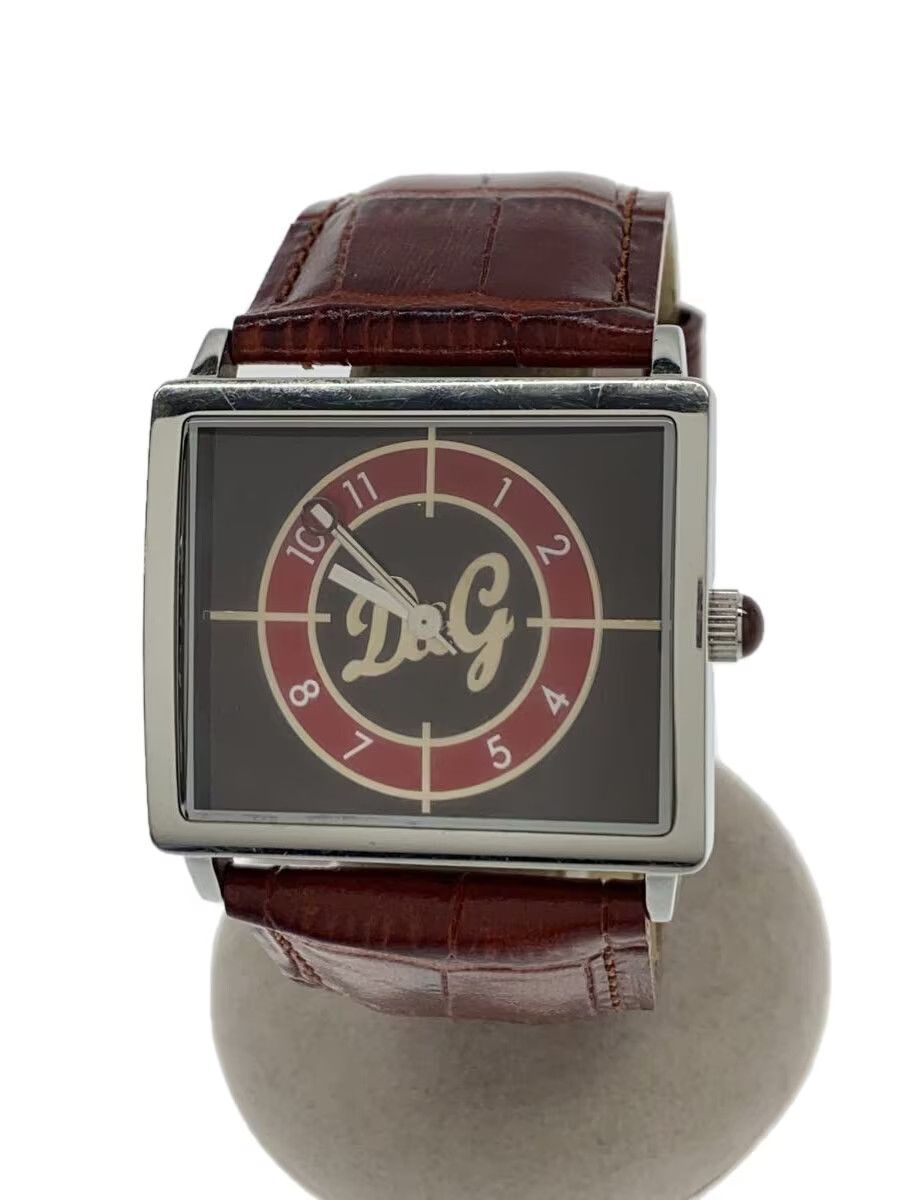 Dolce & Gabbana Crosshair Rectangle Leather Watch Size ONE SIZE - 1 Thumbnail