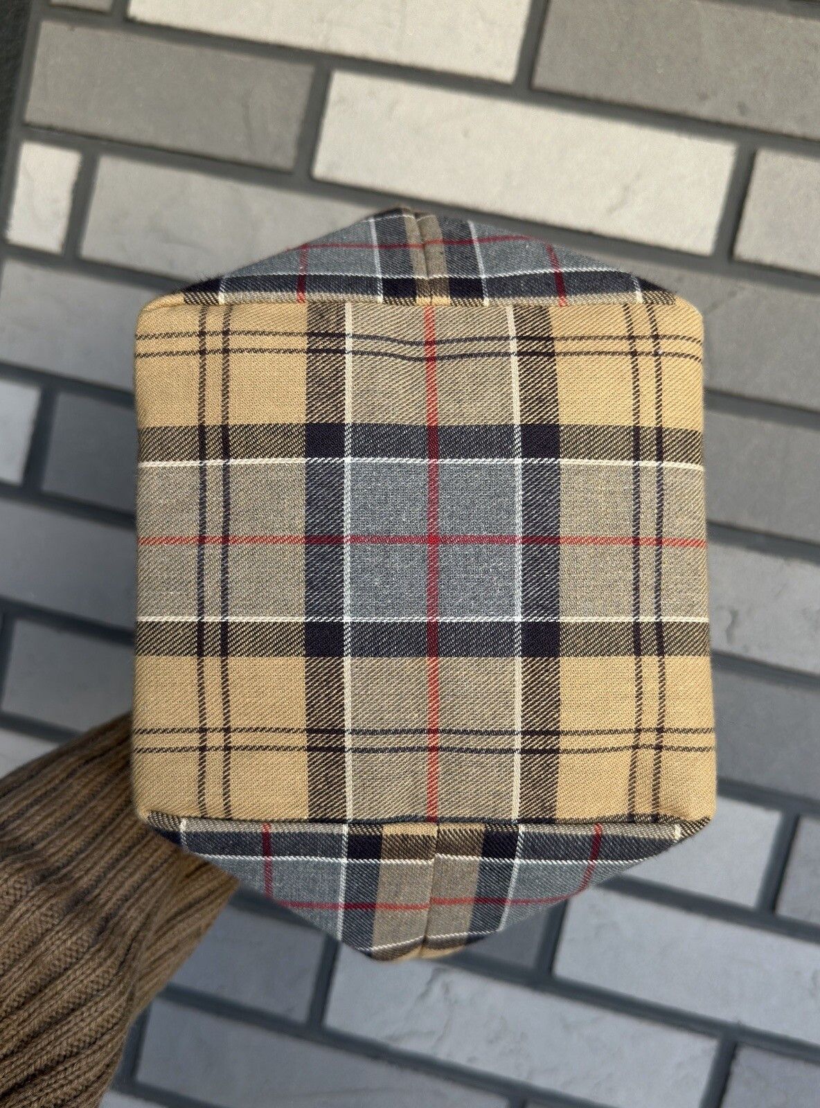 Barbour Barbour Tartan Plaid Hand Small Tote Bag Cotton Size ONE SIZE - 6 Thumbnail