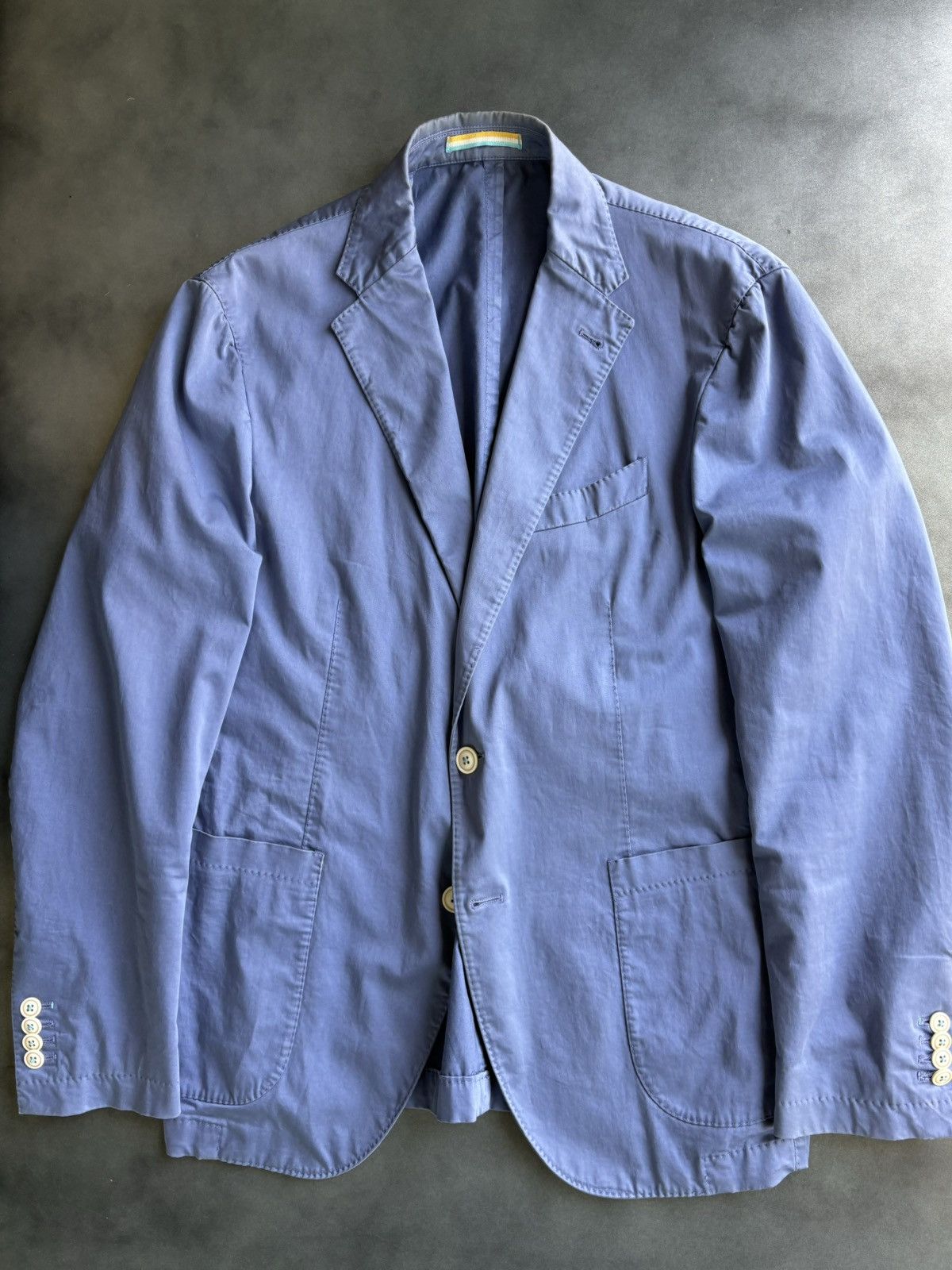 Vintage Grima's Sports Coat Vintage Cotton Blazer Made in Italy Size 52R - 9 Thumbnail