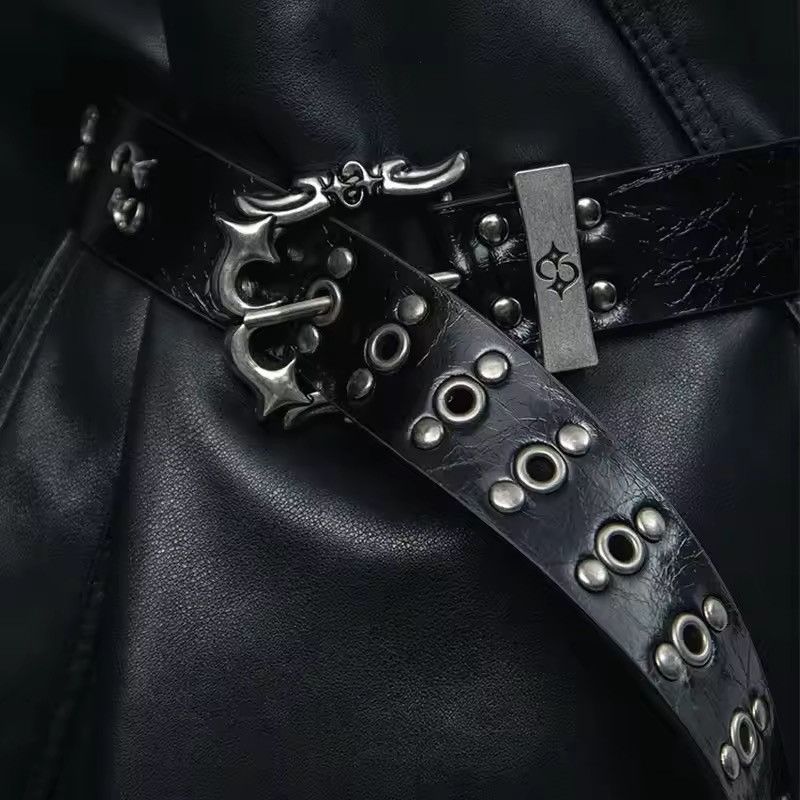 Japanese Brand Gothic Rivet Punk Belt Size ONE SIZE - 3 Thumbnail