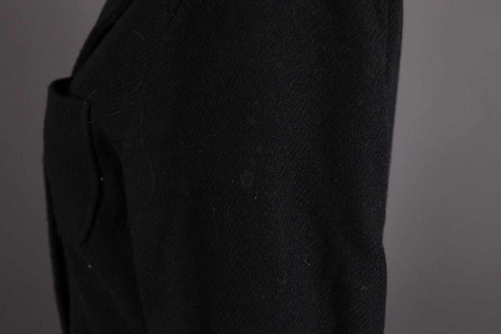 Designer WEEKEND MAX MARA Black Wool Coat Size I 44 / GB 12 / USA 10 Size M / US 6-8 / IT 42-44 - 9 Thumbnail