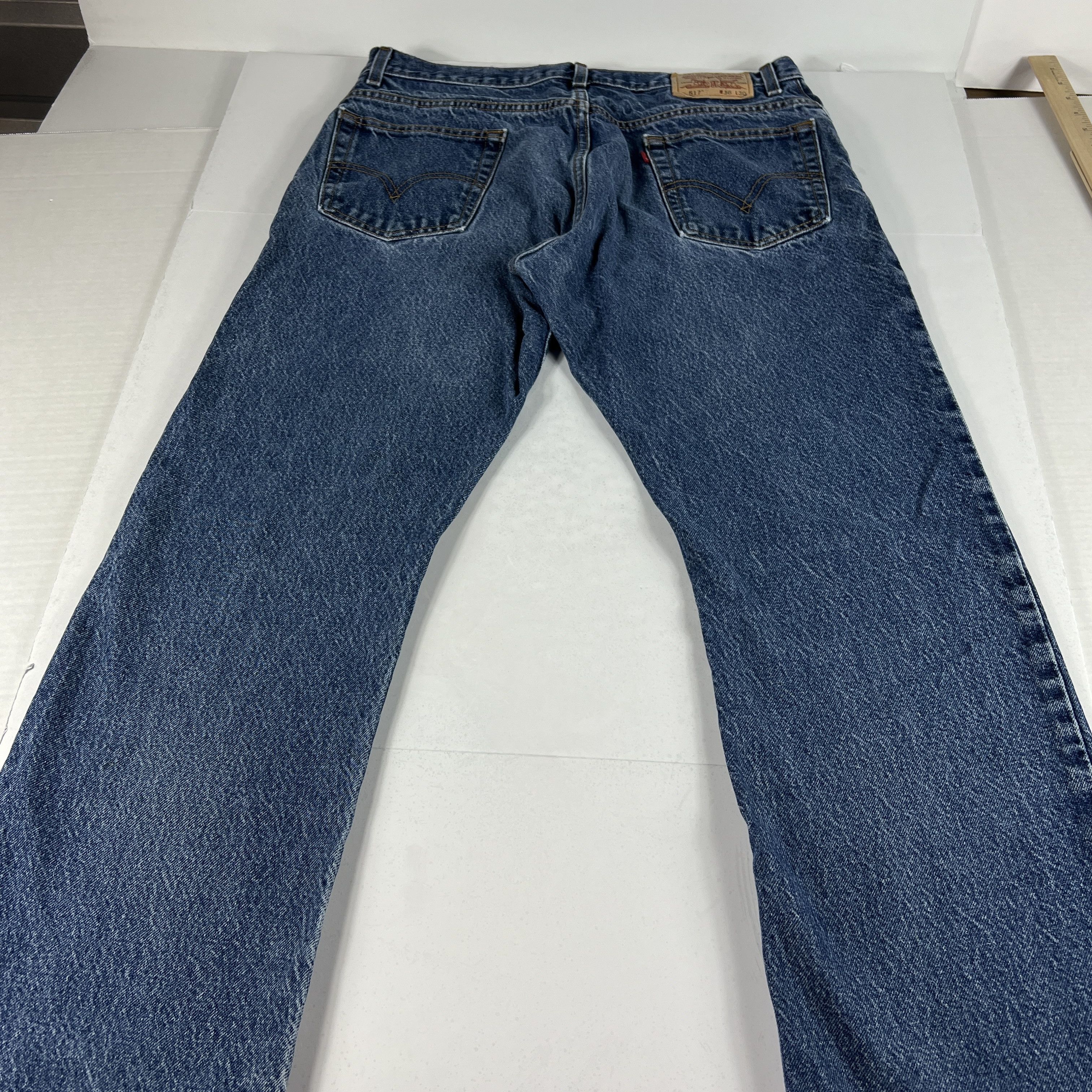 Levi's Y2K Levi's Jeans 517 Boot Cut Blue Faded Cotton Denim Size US 36 / EU 52 - 11 Thumbnail