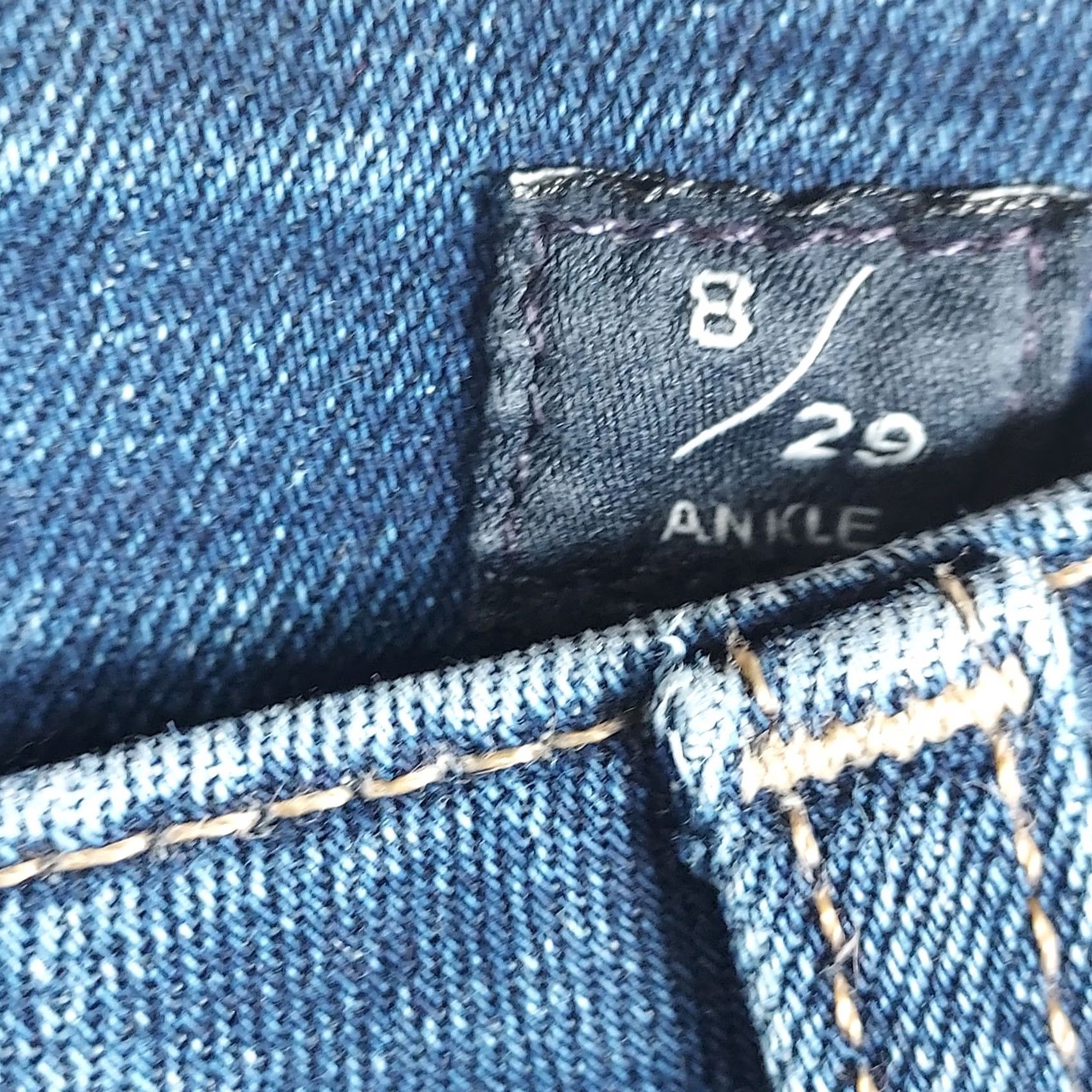 Lucky Brand Lucky Brand Women’s Hayden Skinny Jeans Denim Blue Medium Wash 5-Pocket Raw Hem Jeans Women Medium Regular Slim 5-Pocket Design Size 32" / US 10 / IT 46 - 6 Thumbnail
