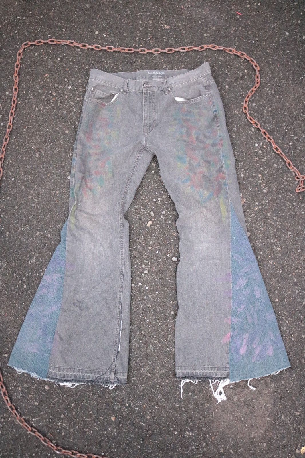 Other BAGGY FLARED UPCYCLED DENIM Size US 36 / EU 52 - 1 Thumbnail