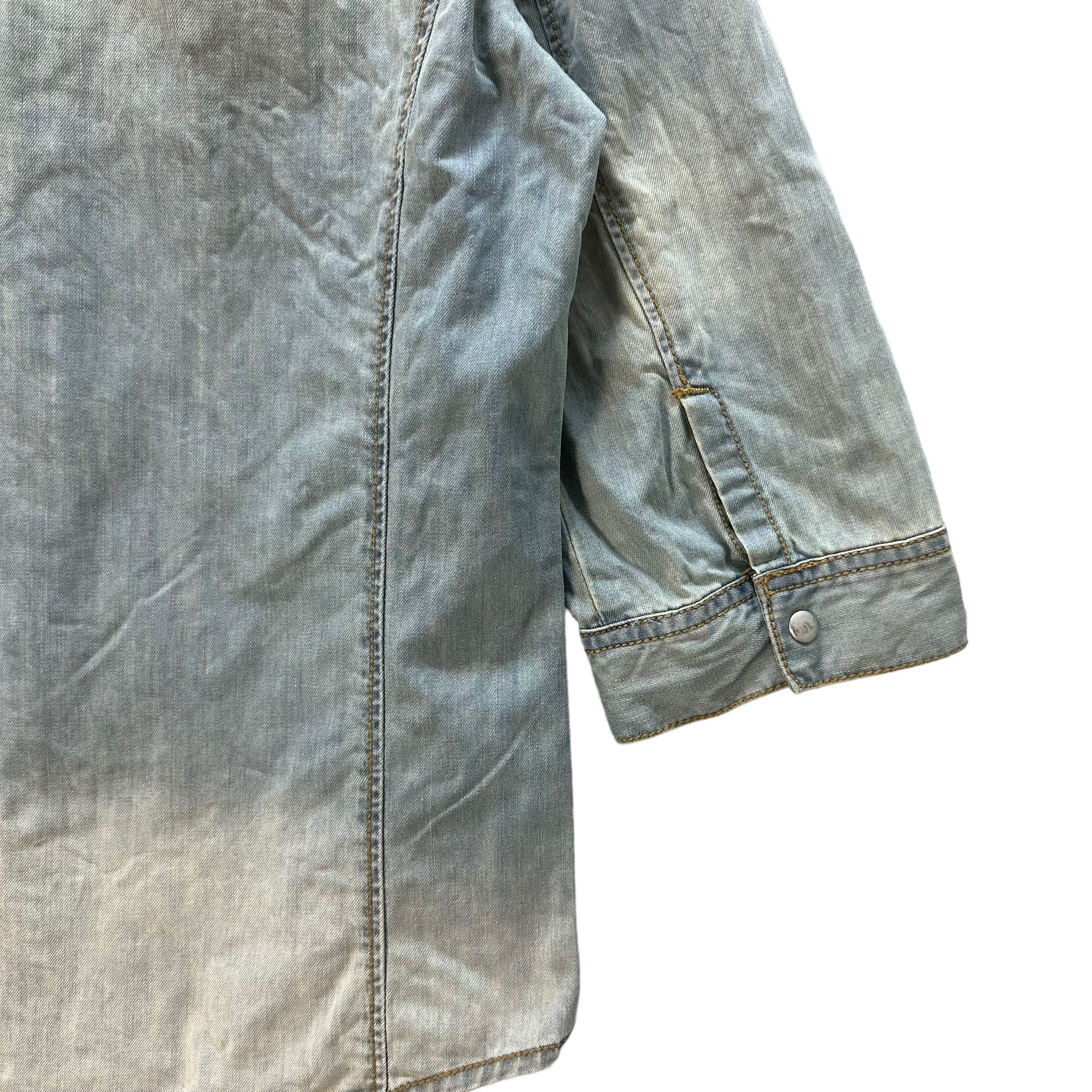 Tornado Mart TORNADO MART 3Q SLEEVE SOFT DENIM JACKET/CHAMBRAY #8768-025 Size L / US 10 / IT 46 - 13 Thumbnail