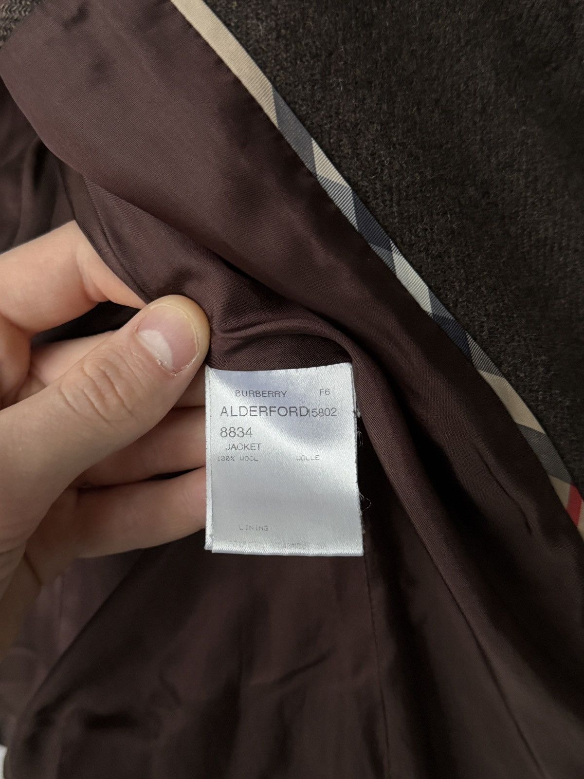 Burberry BURBERRY LONDON 100% Wool 1 Button Blazer Jacket US 8 Brown Size M / US 6-8 / IT 42-44 - 11 Thumbnail