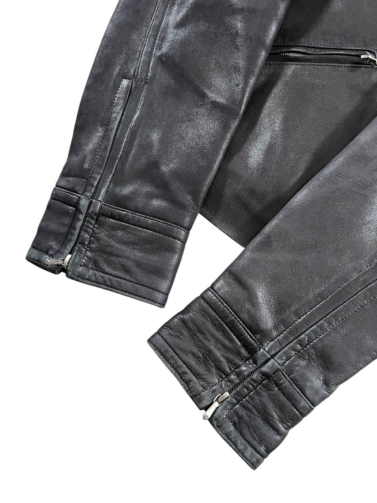 agnes b. Vintage Agnes B. Sheepskin Leather Riding Jacket Size S / US 4 / IT 40 - 6 Thumbnail