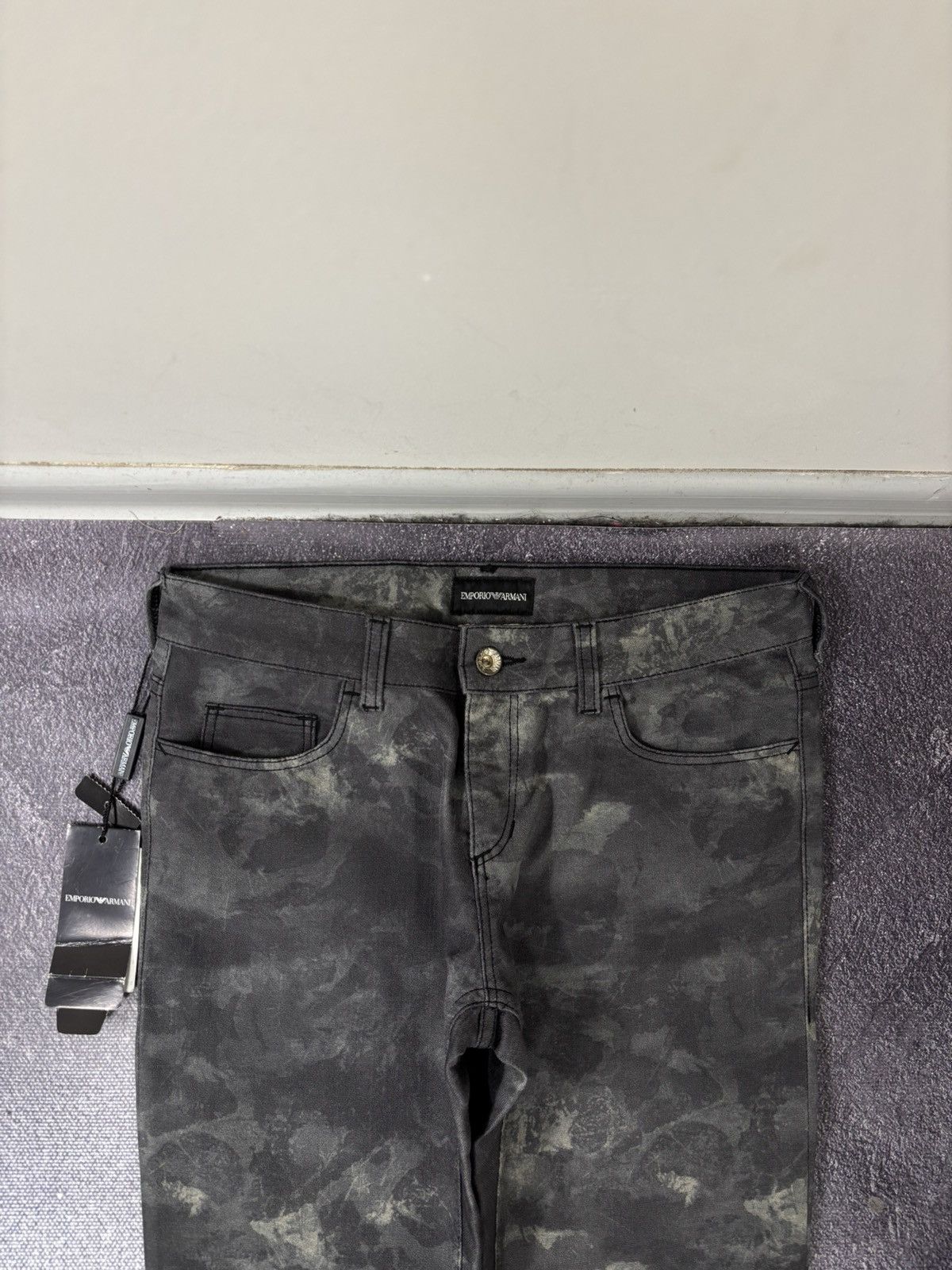 Emporio Armani Emporio Armani Dakota NWT Women’s Printed Gray Pants Jeans Size 27" / US 4 / IT 40 - 5 Thumbnail