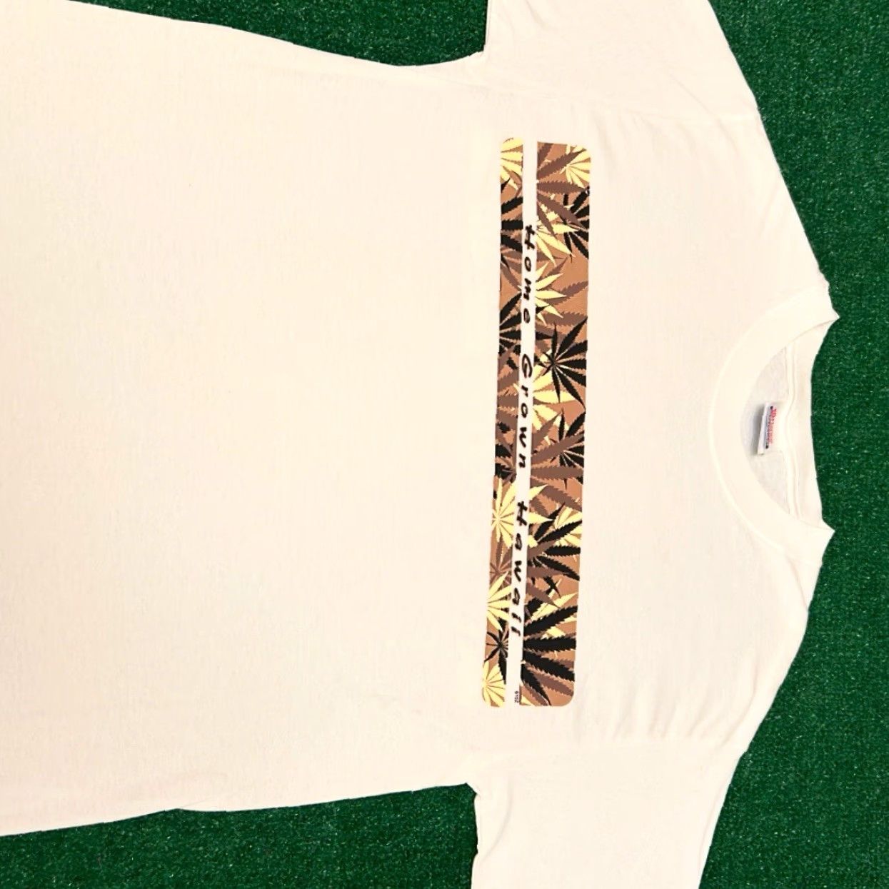 Vintage VINTAGE Home Grown Hawaii 420 Stoner Weed VTG Shirt Mens Size Medium White 90s Hip Hop Skater Surfer Funny Size US M / EU 48-50 / 2 - 4 Thumbnail