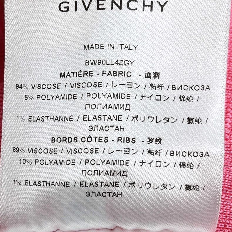 Givenchy Givenchy Rose Red Full Logo Embroidered Cardigan Size XS / US 0-2 / IT 36-38 - 5 Thumbnail