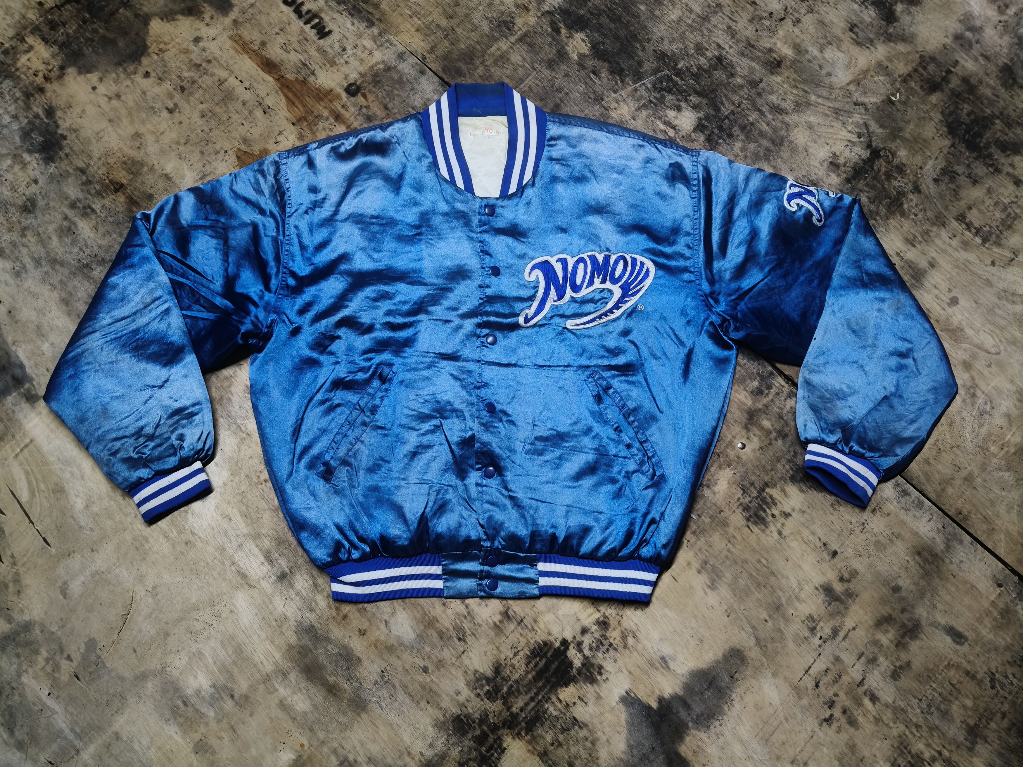 Japanese Brand Vintage NOMO Varsity Jacket by Toyota (1995) Size US XL / EU 56 / 4 - 3 Thumbnail