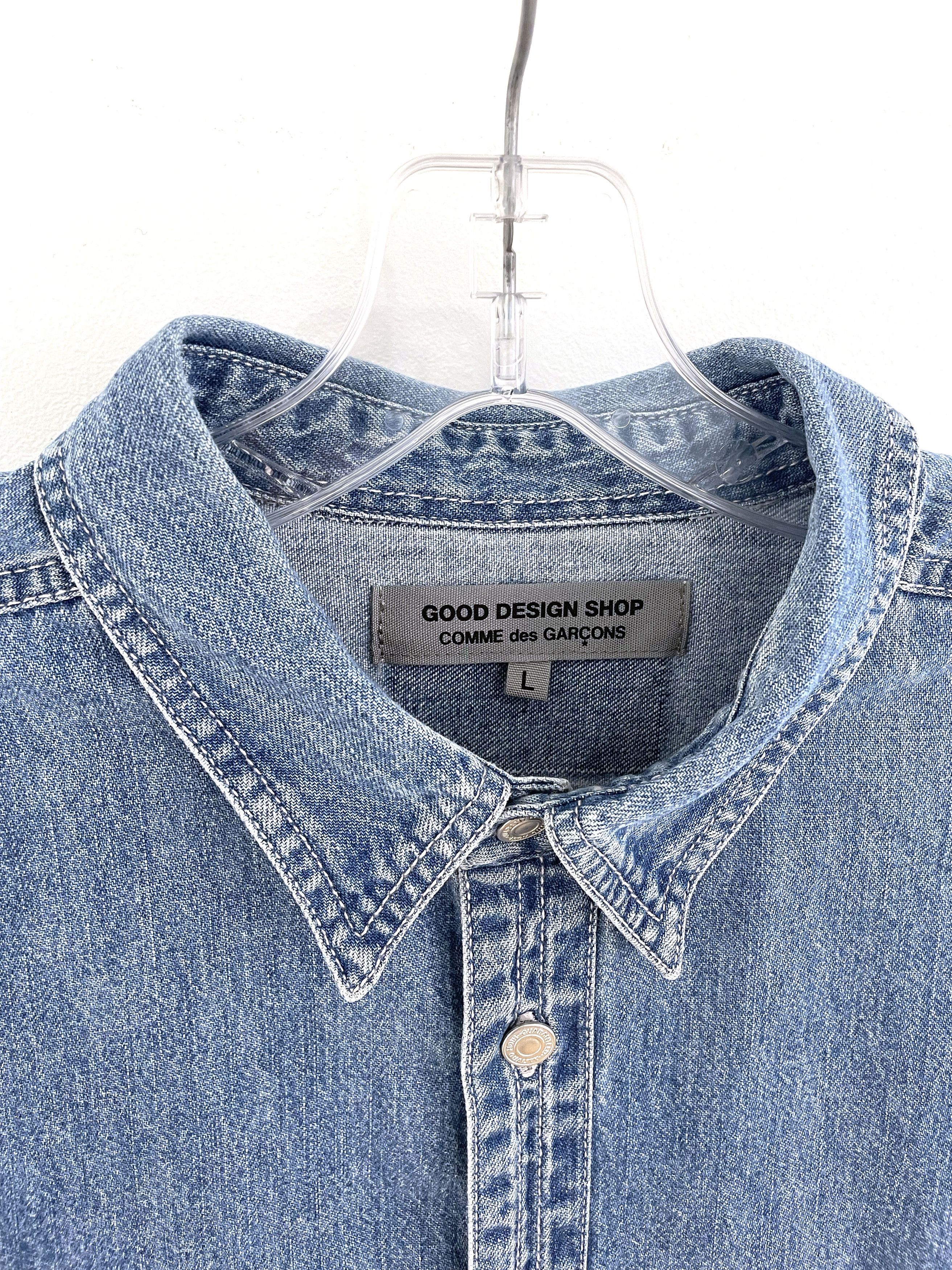 Comme des Garcons 2014 Hybrid Denim Shirt Size US L / EU 52-54 / 3 - 3 Thumbnail