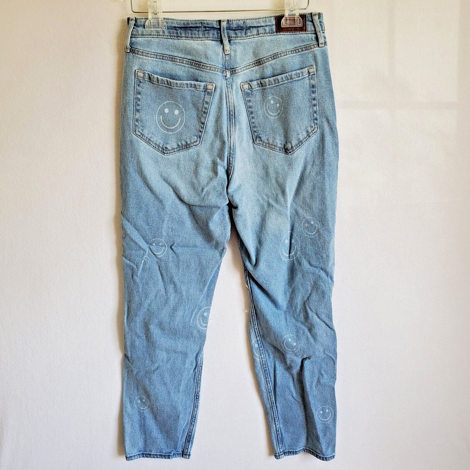 Hollister Hollister Face Distressed Ultra High Rise Mom Blue Jeans Size 29" - 2 Thumbnail