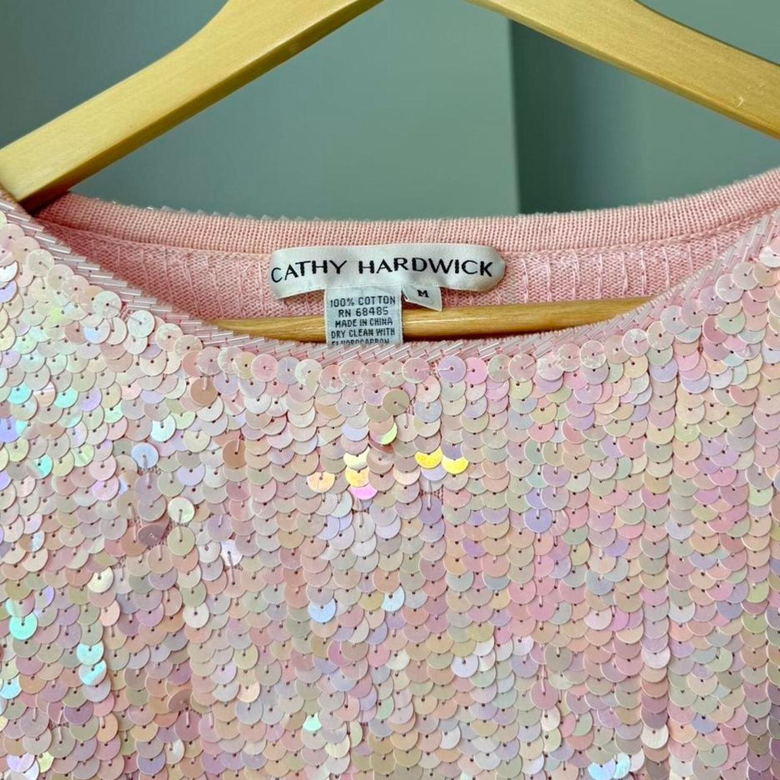 Vintage Vintage cathy hardwick pink sequin beaded Size M / US 6-8 / IT 42-44 - 2 Thumbnail