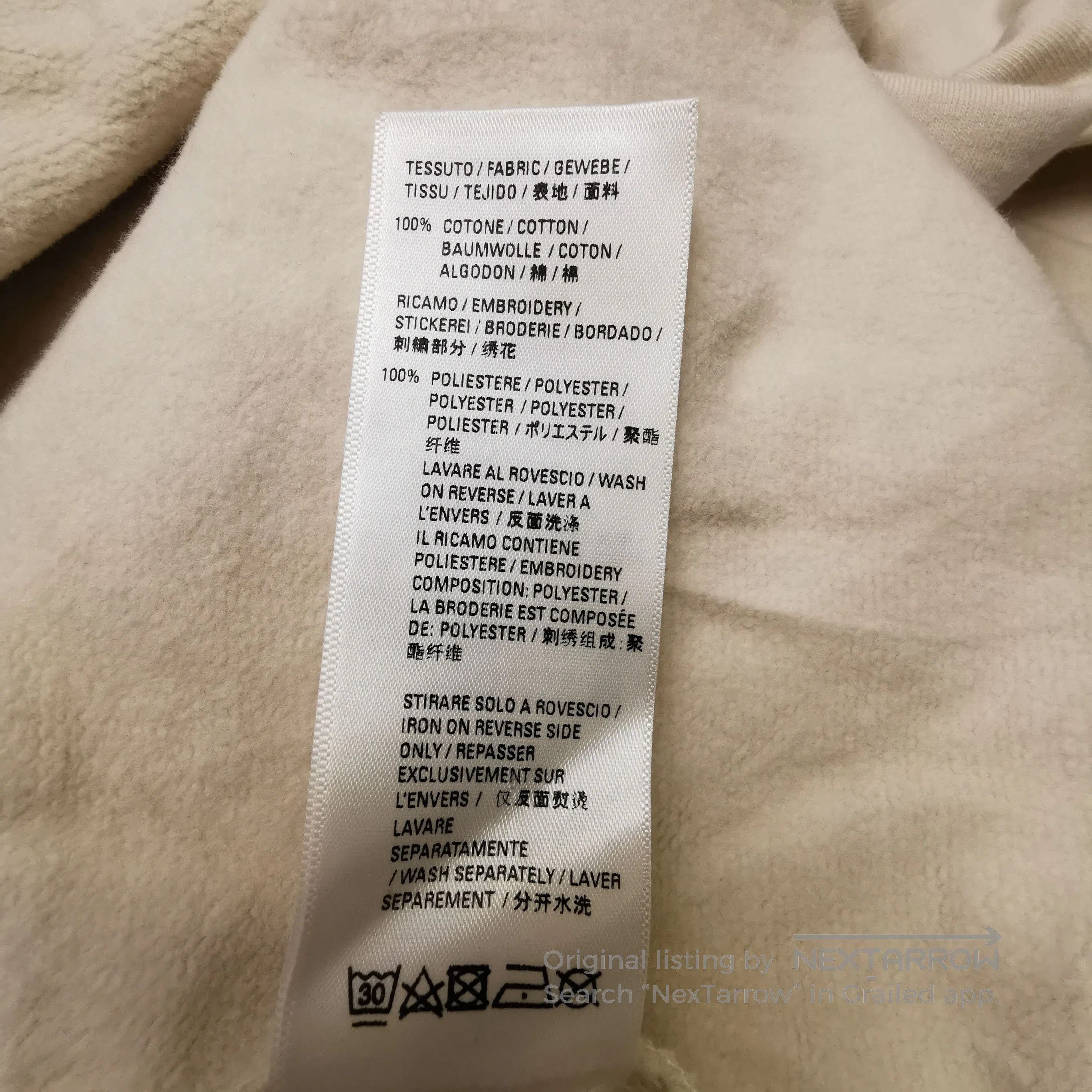 Balenciaga Cotton Logo Embroidered Hoodie S.