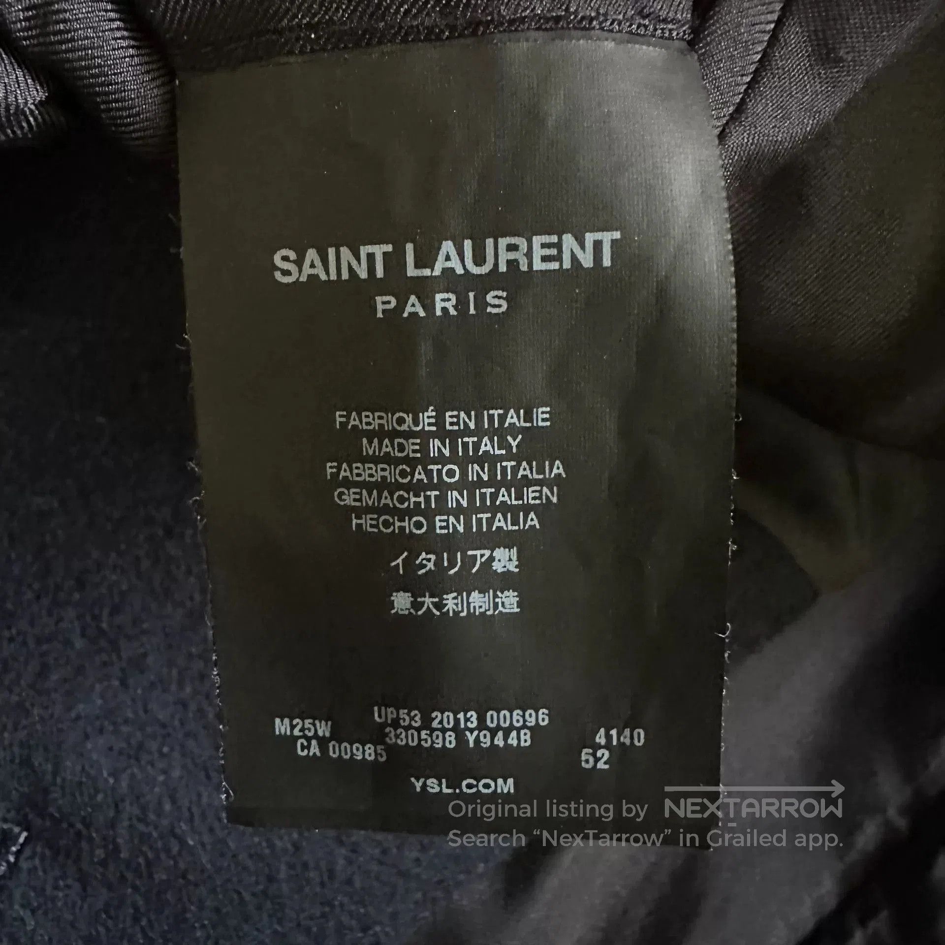 Hedi Slimane Saint Laurent 13FW Double-Breasted Coat. Size US L / EU 52-54 / 3 - 7 Thumbnail