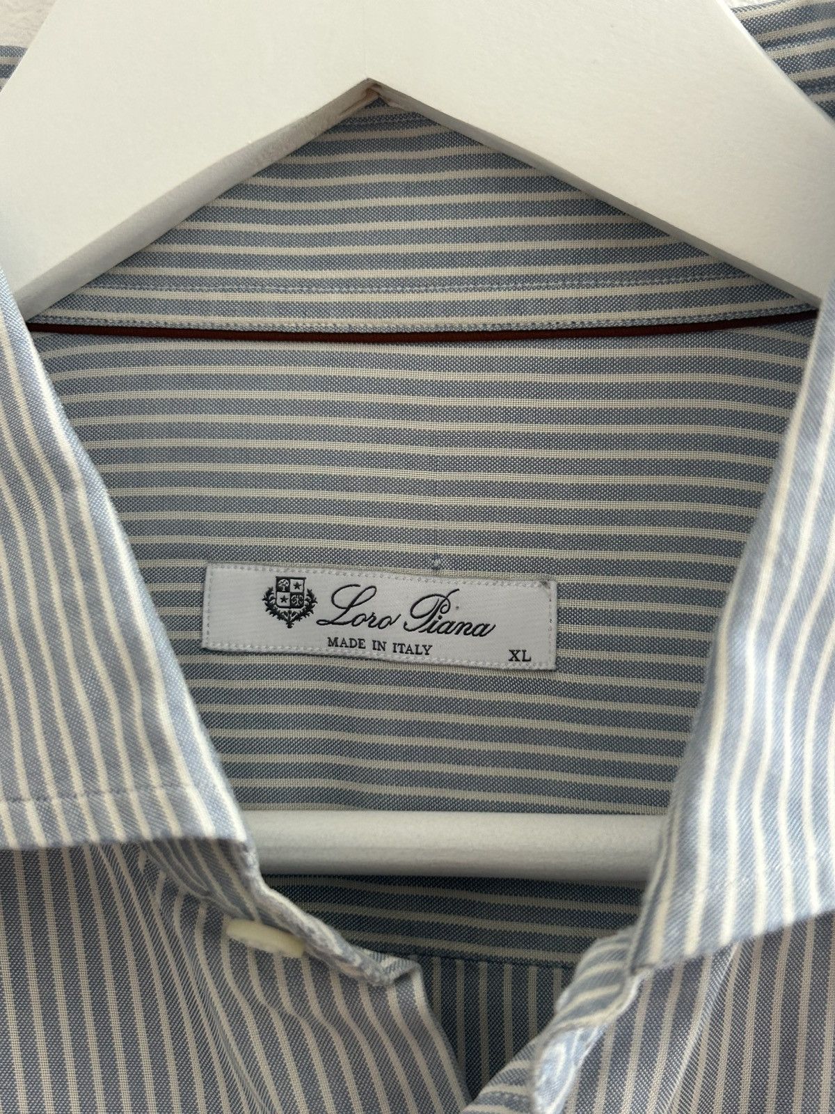 Loro Piana Loro Piana 100% silk vintage striped shirt Size US XL / EU 56 / 4 - 4 Thumbnail