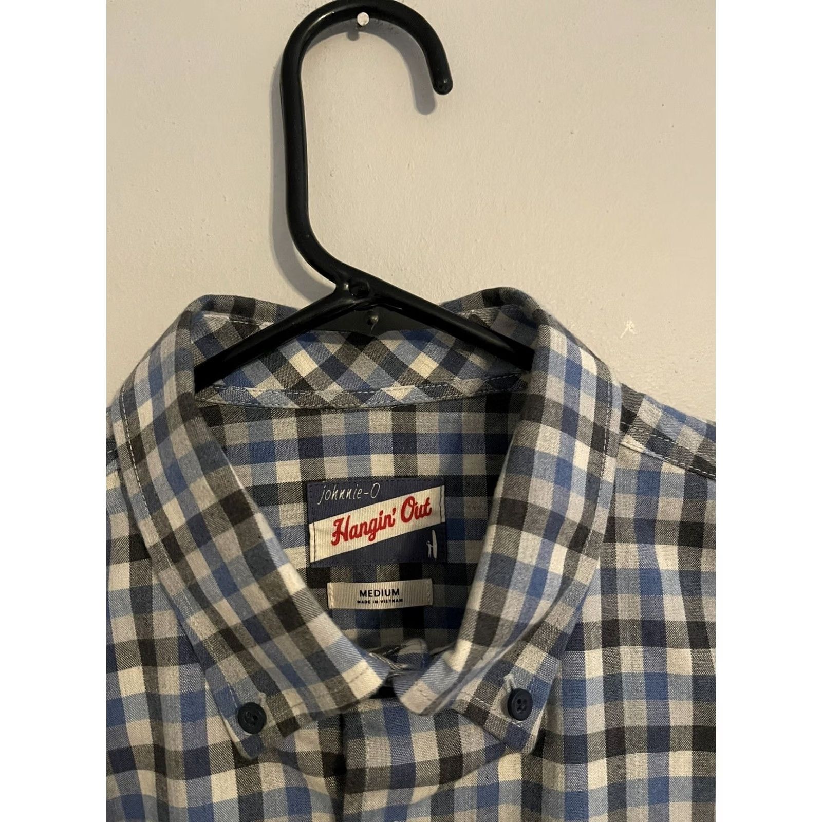 johnnie-O johnnie-O Button Up Shirt Mens Medium Maliblu Blue L/S Coen Hangin' Out Size 40R - 3 Thumbnail