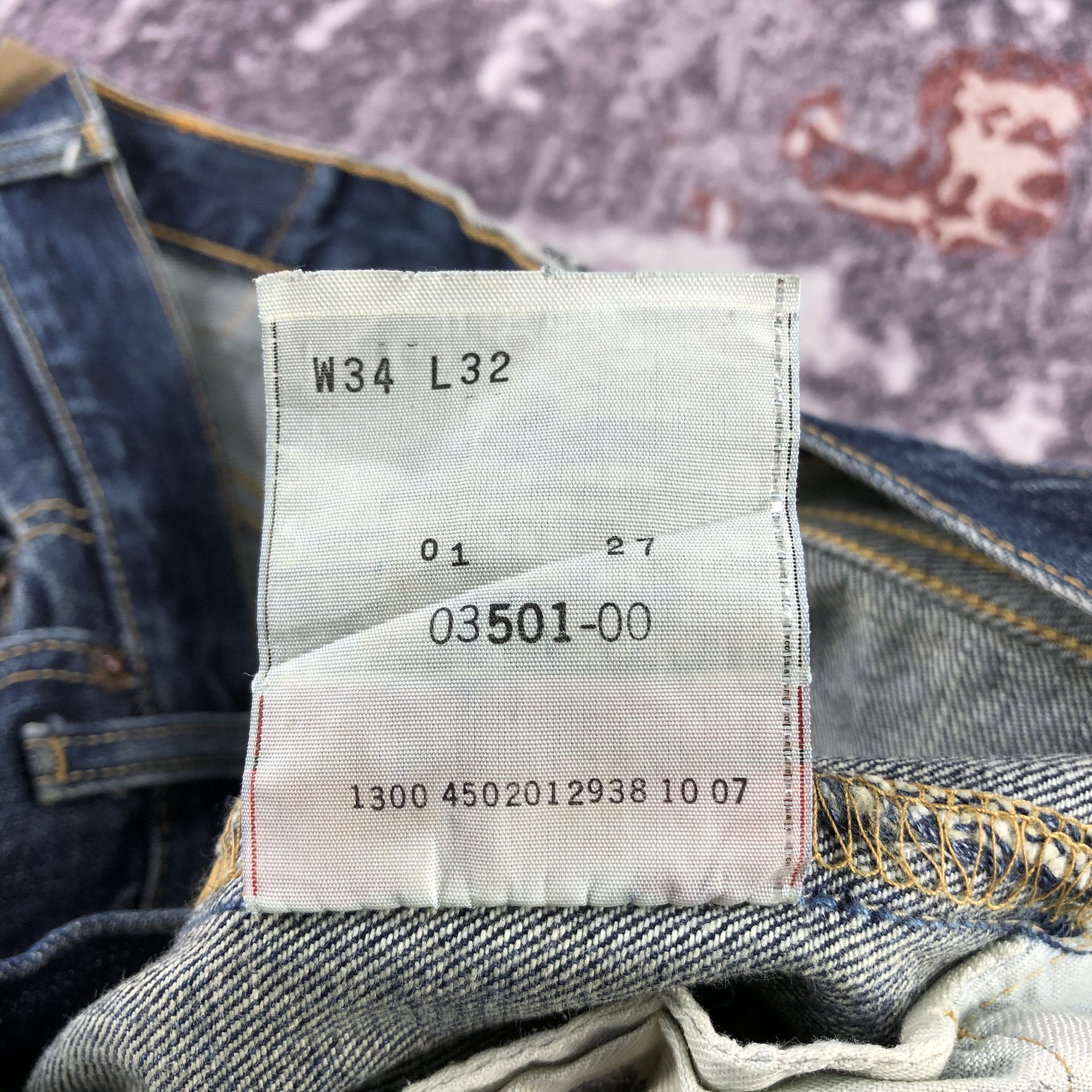 Levi's 90s Vintage Blue Wash Levis 501 Jeans-JM2733 Size US 34 / EU 50 - 16 Thumbnail