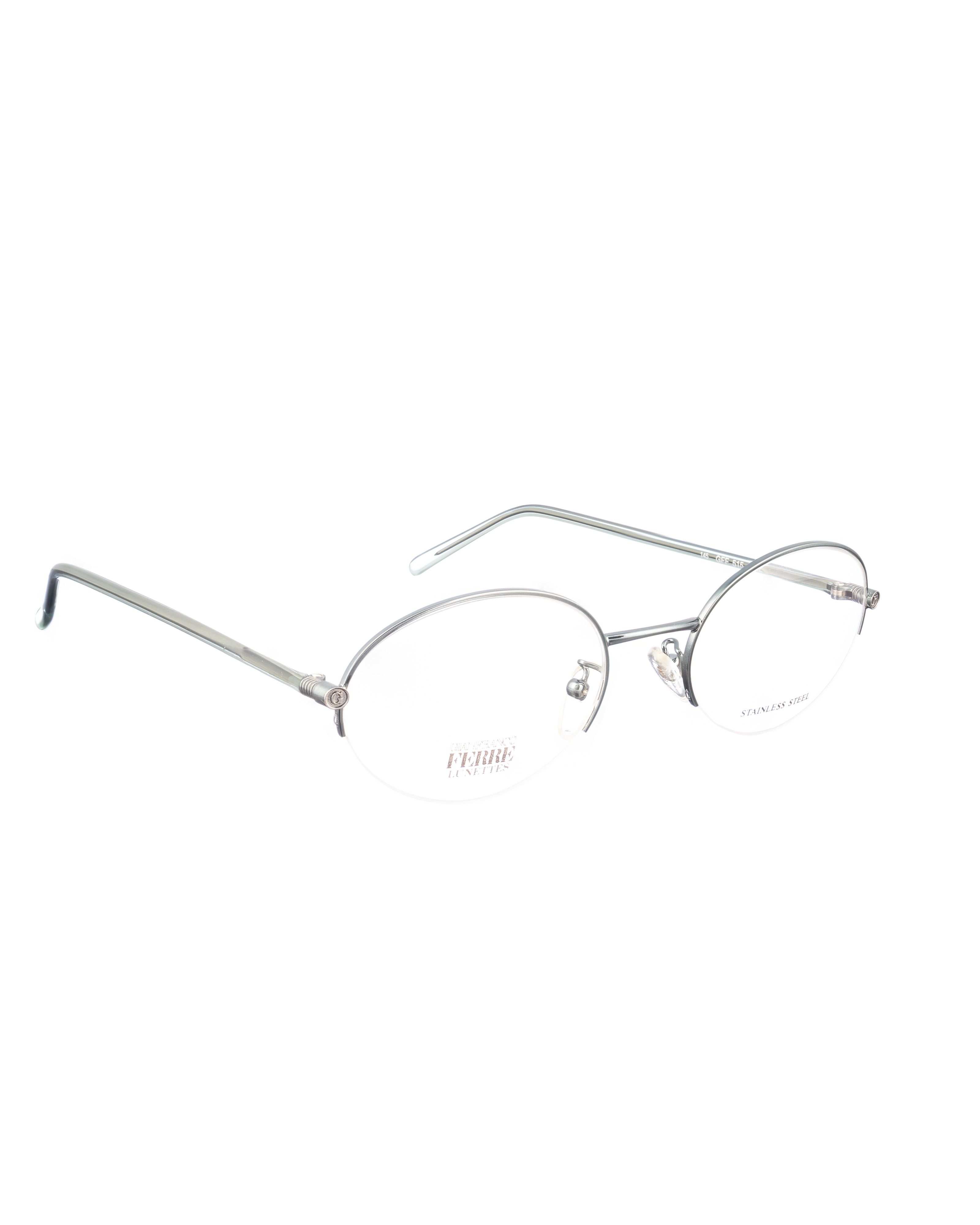 Gianfranco Ferre Gianfranco Ferre 00s Oval Dark Metallic Glasses Size ONE SIZE - 2 Thumbnail