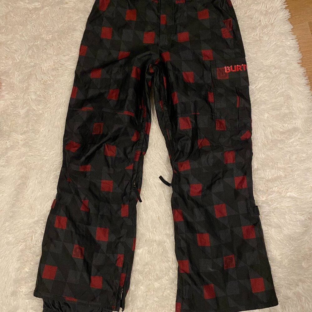 Burton Vintage 90s Burton Dryride Checkered Pattern Flannel Snowpa Size US 32 / EU 48 - 3 Thumbnail