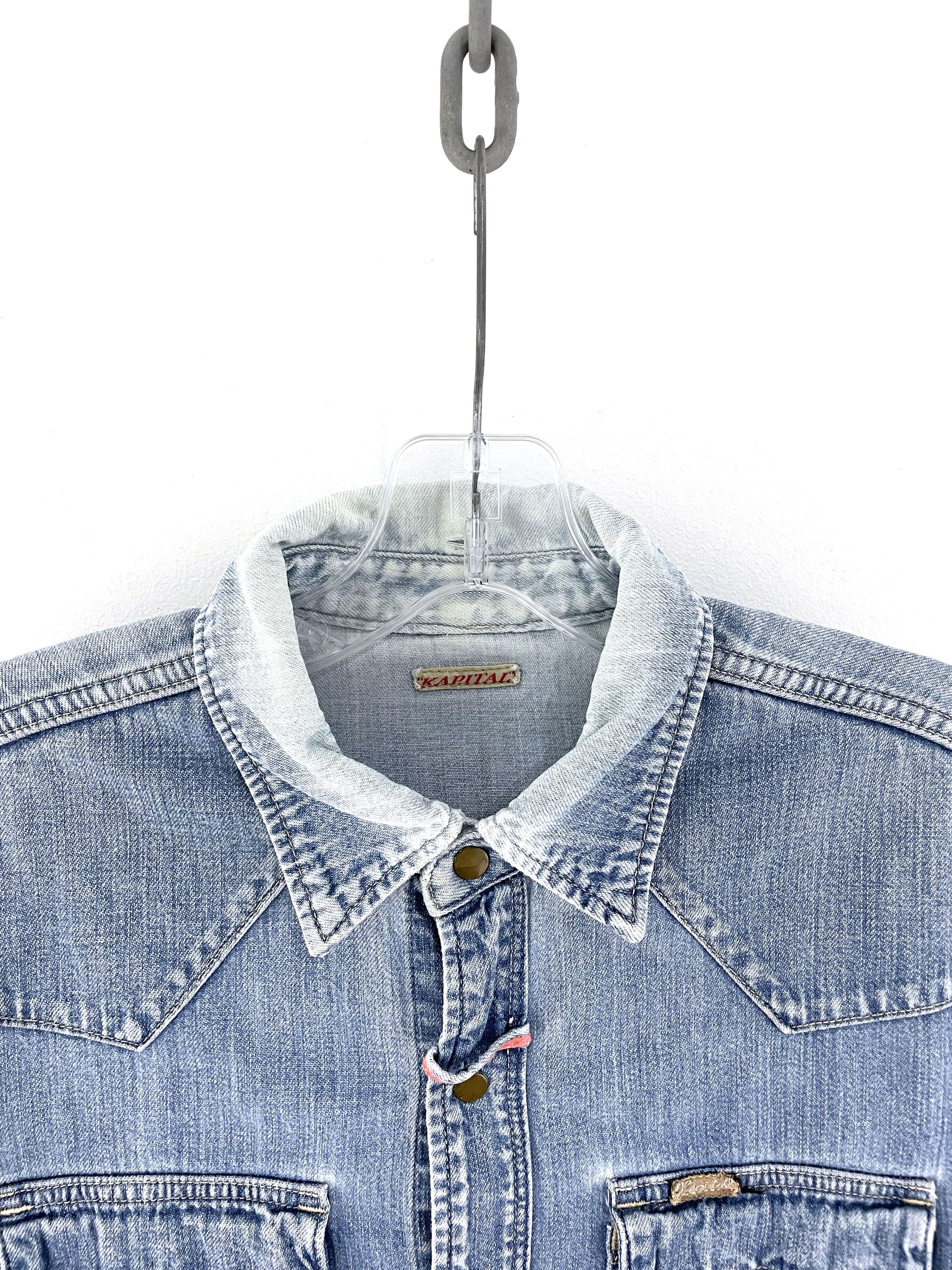 Kapital Western Denim Shirt Size US M / EU 48-50 / 2 - 3 Thumbnail