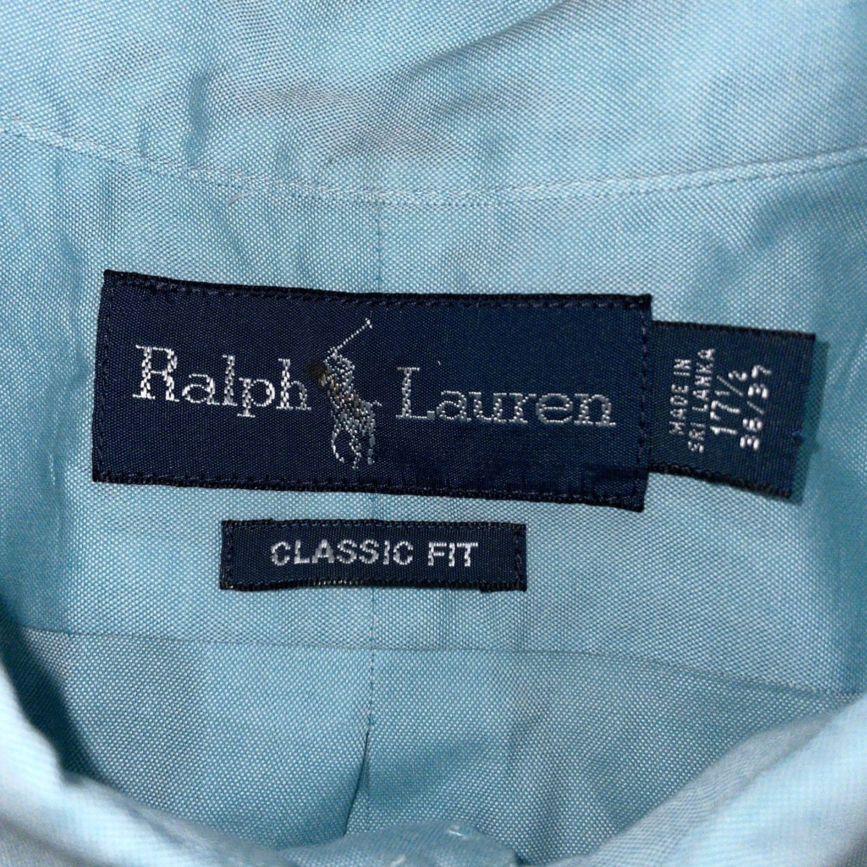 Ralph Lauren Ralph Lauren classic fit button down blue shirt Mens 17.5 Blue Button-Up Long Sleeve Regular Size 17.5 Mens Size US XL / EU 56 / 4 - 4 Thumbnail