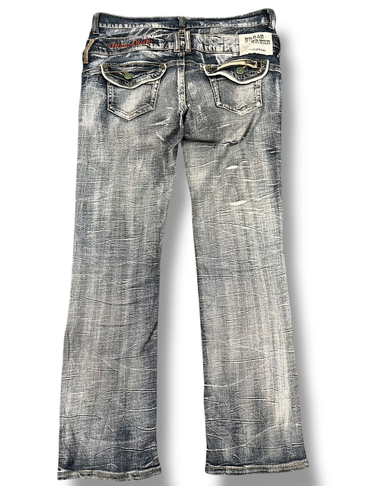 Japanese Brand × Vintage Vintage Urban Crush Double Waist Denim Size US 35 - 5 Thumbnail