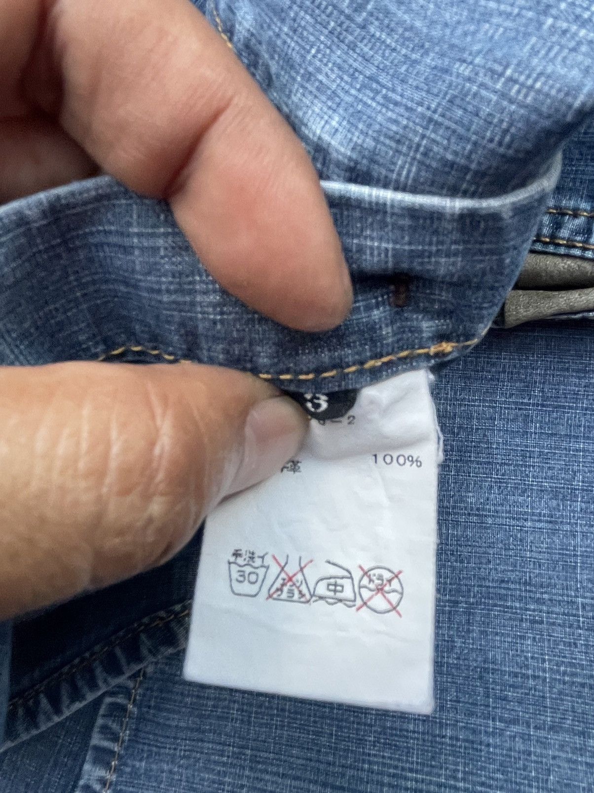Japanese Brand Unknown Brand Custom Chambary Shirt Size US S / EU 44-46 / 1 - 11 Thumbnail