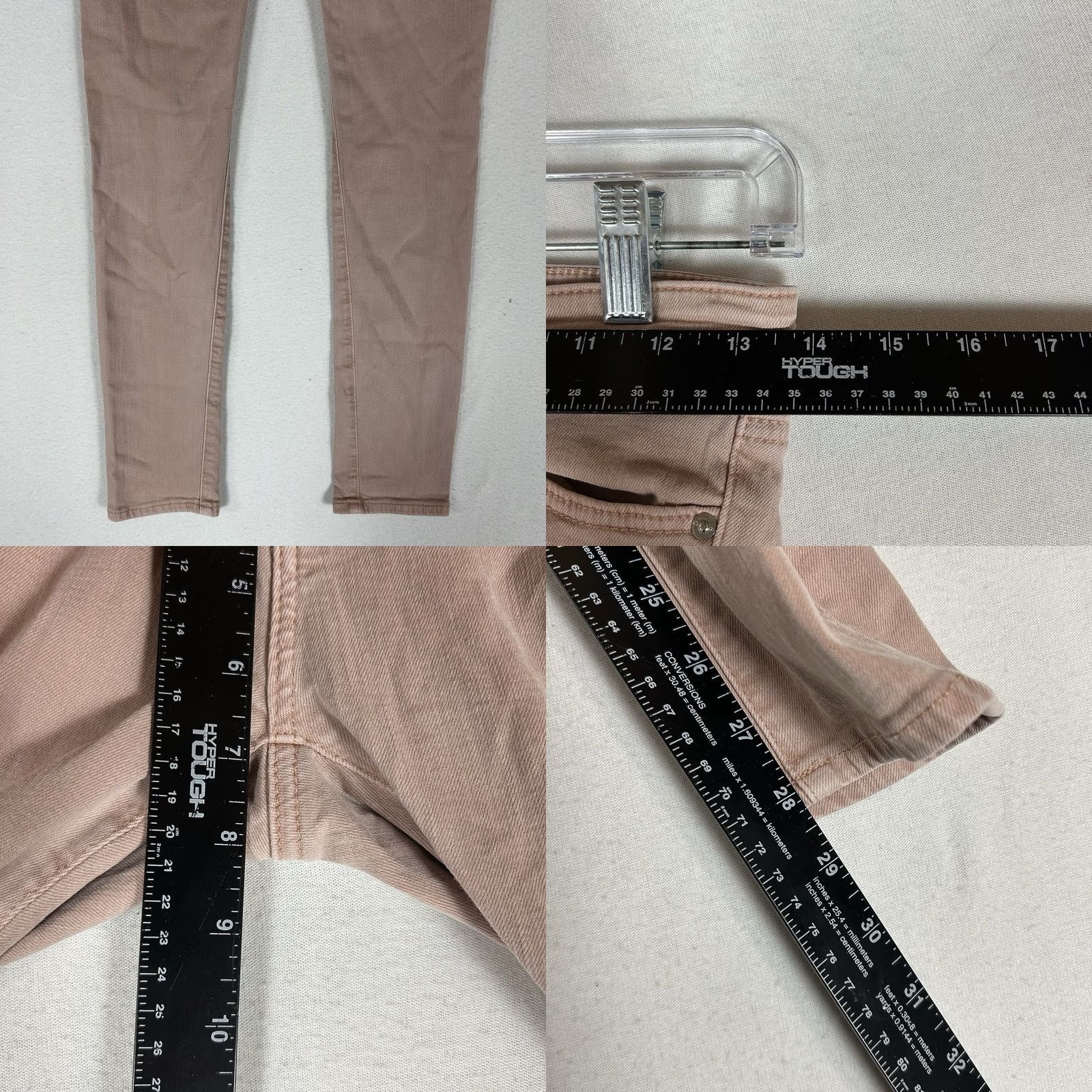 Pinko AG Adriano Goldschmied The Legging Ankle Super Skinny Jeans Womens Size 25R Pink Shirt? Size 42" / US 20 - 9 Thumbnail