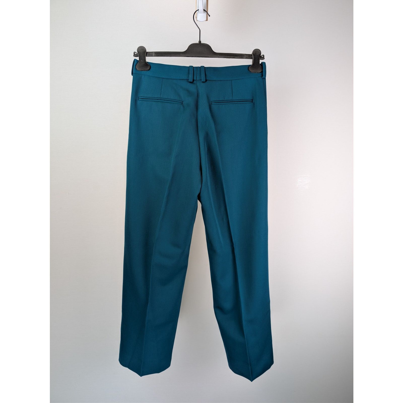 BOTTER o1rshd1 CC20 Wool Classic Trouser with Pleated in Petrol Size US 32 / EU 48 - 9 Thumbnail