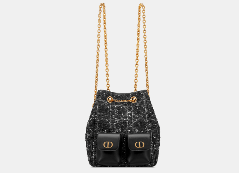 Dior o1w1db10426 M3375U Size:OS/ Medium Backpack in Black/White Size ONE SIZE - 1 Thumbnail