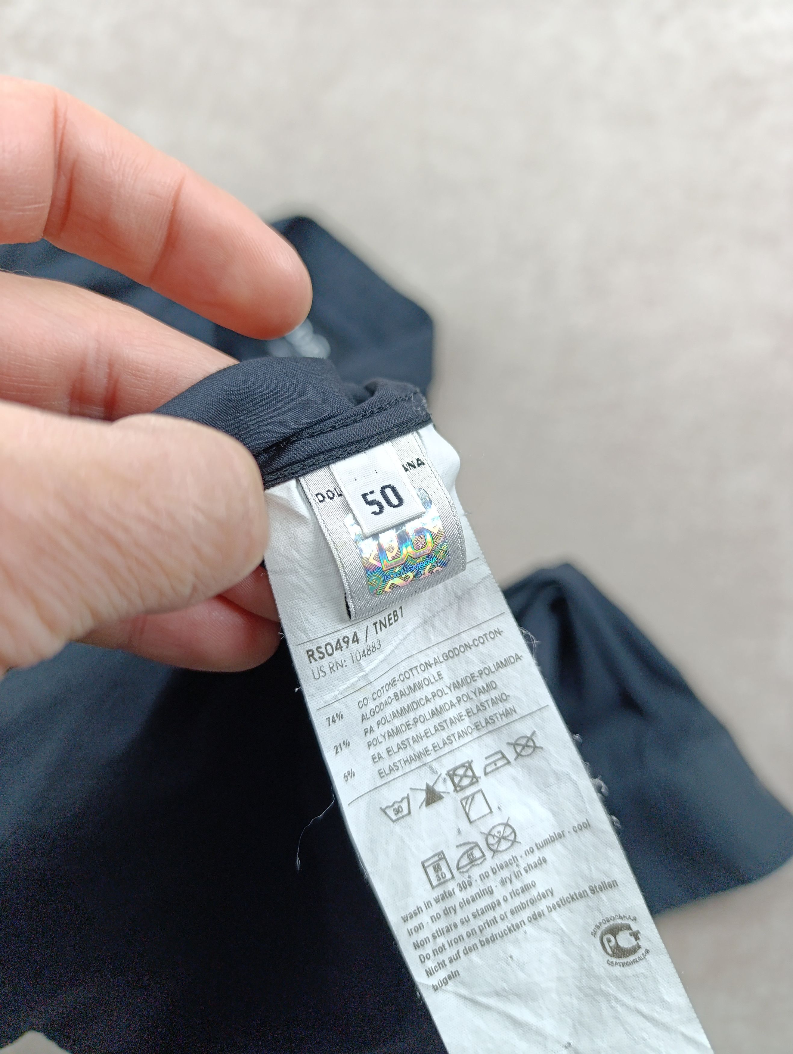 Dolce & Gabbana DOLCE & GABBANA VINTAGE D&G SLIM BLACK SHIRT BUTTON UP MINI Size US M / EU 48-50 / 2 - 14 Thumbnail