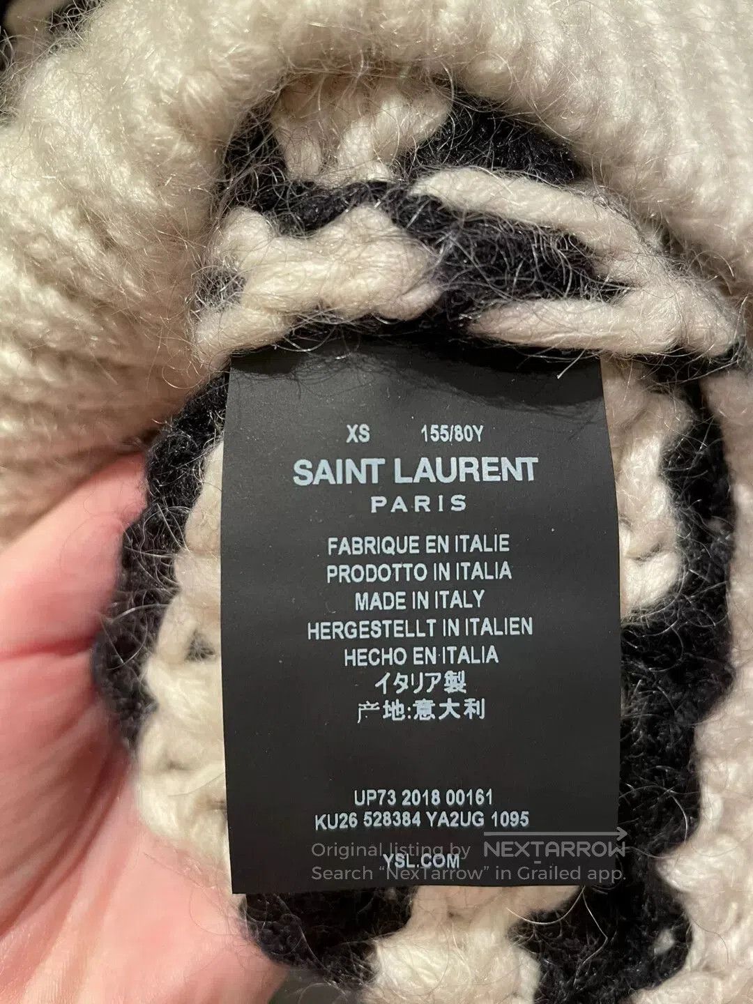 Saint Laurent Paris Saint Laurent Star Patterned Sweater. Size XS / US 0-2 / IT 36-38 - 5 Thumbnail