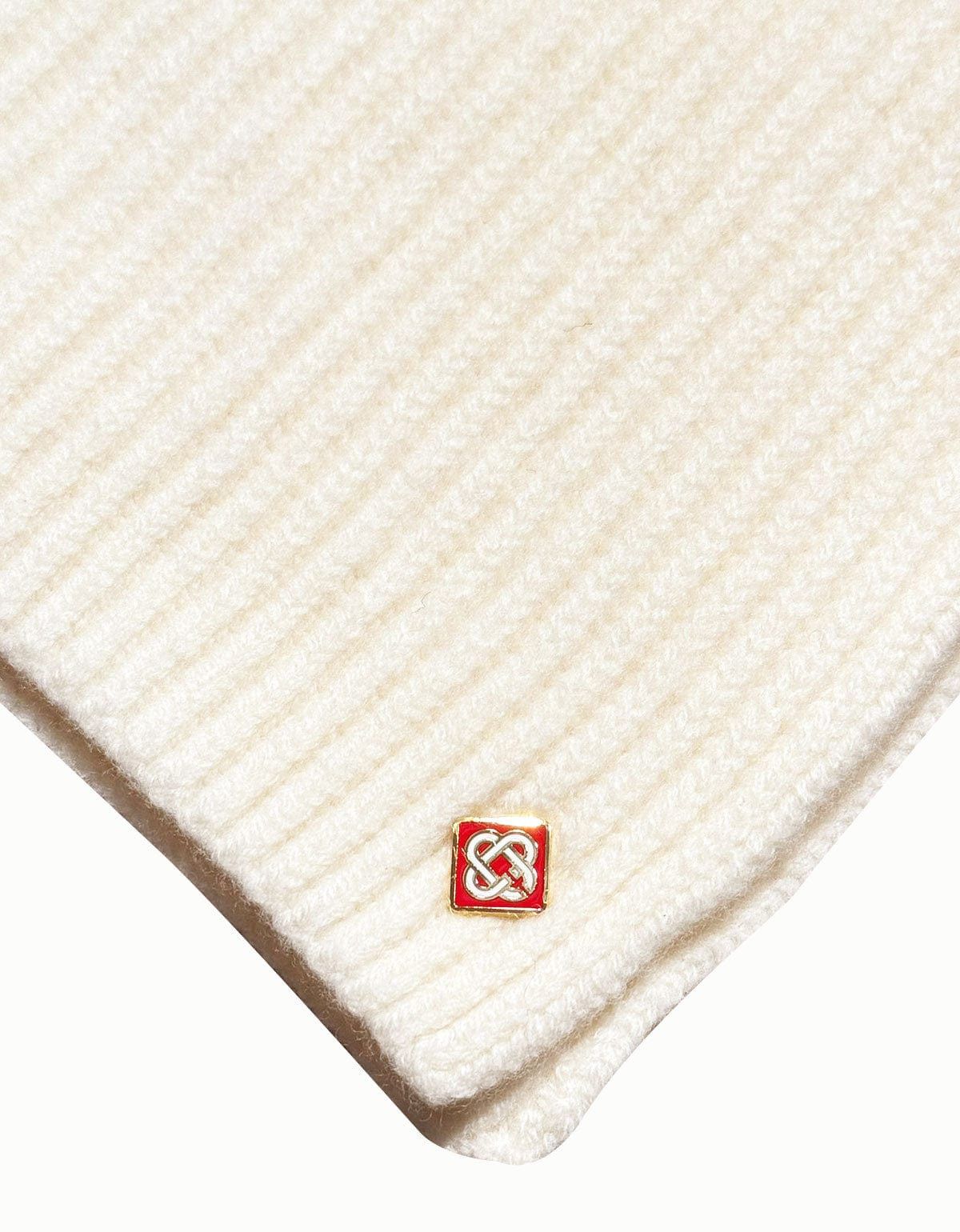 Casablanca Casablanca White Wool Rib Ski Scarf Size ONE SIZE - 5 Thumbnail