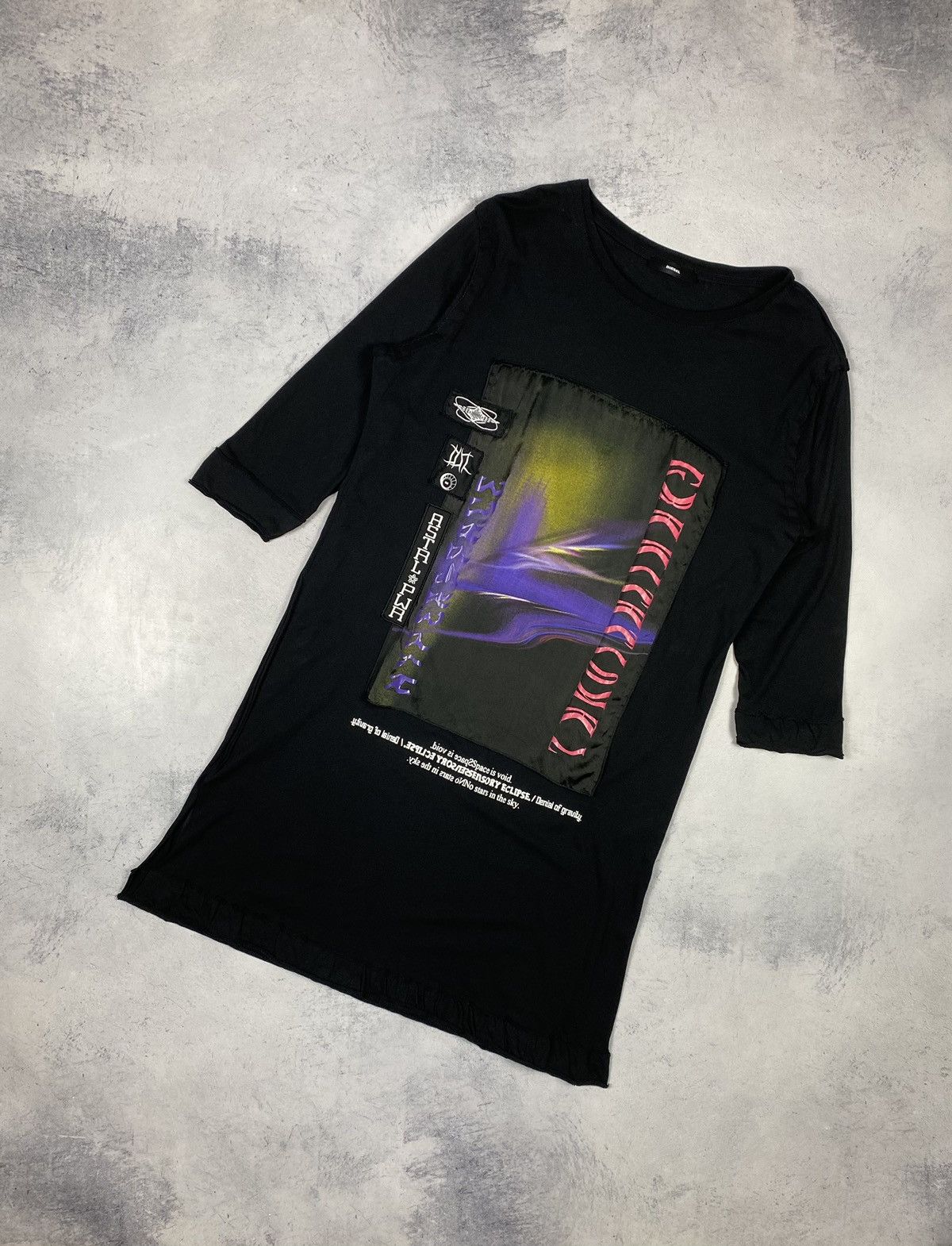Diesel Diesel Avant Garde Urban Longline Tee Dress Graphic Panel Size S / US 4 / IT 40 - 3 Thumbnail