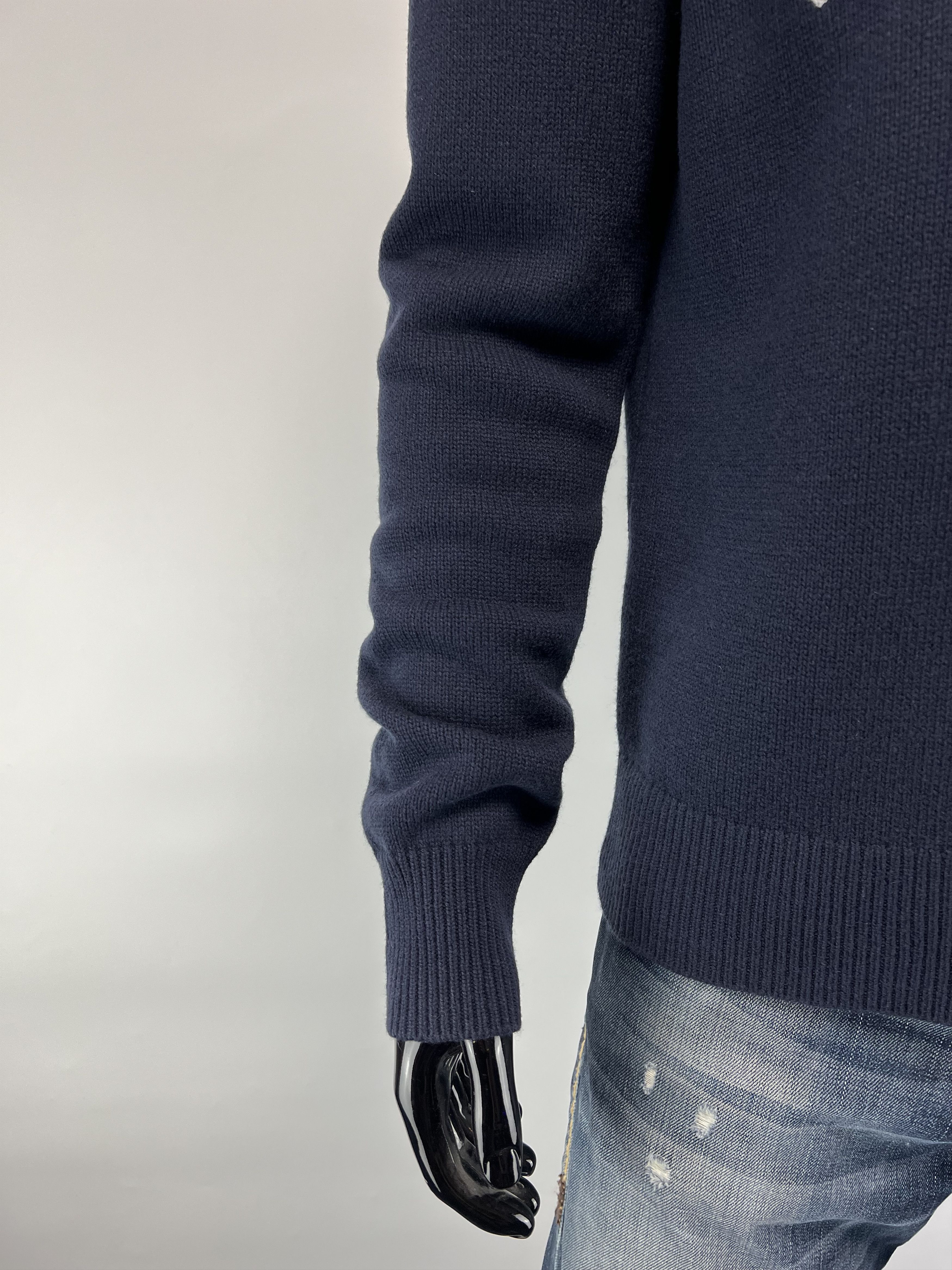 Givenchy Givenchy Wool Cashmere Crew Neck Knit Sweater Big Logo Size US S / EU 44-46 / 1 - 5 Thumbnail