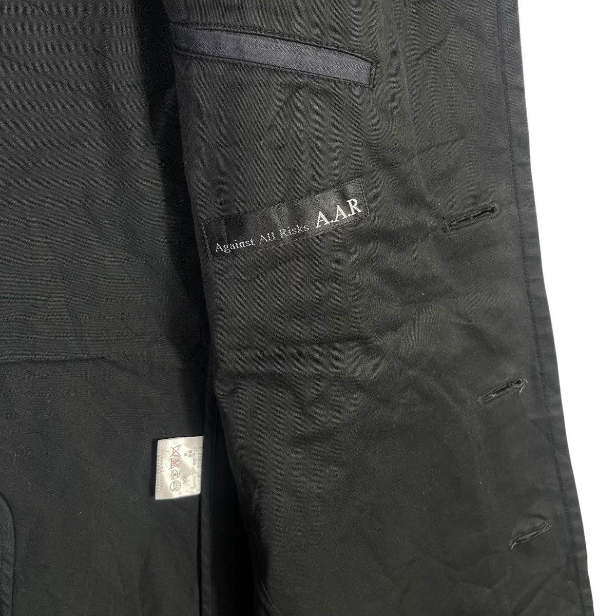 Vintage A.A.R Against All Risks Black Coat Minimal Designer Size US M / EU 48-50 / 2 - 6 Thumbnail