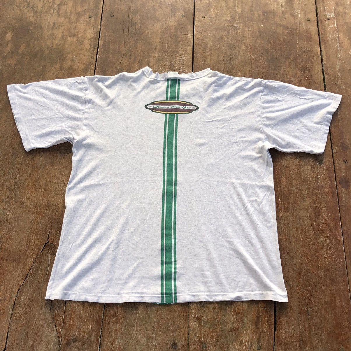 Ocean Pacific Vintage 90s Ocean Pacific Surfing Rare T Shirt Size US L / EU 52-54 / 3 - 3 Thumbnail